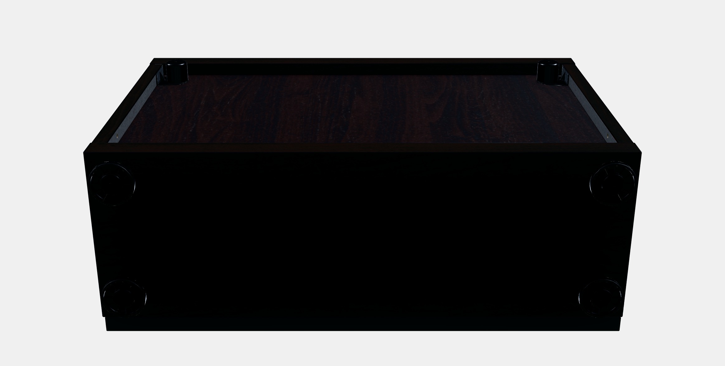 BESTA Shelf unit with glass door 3 Low-poly 3D model_10