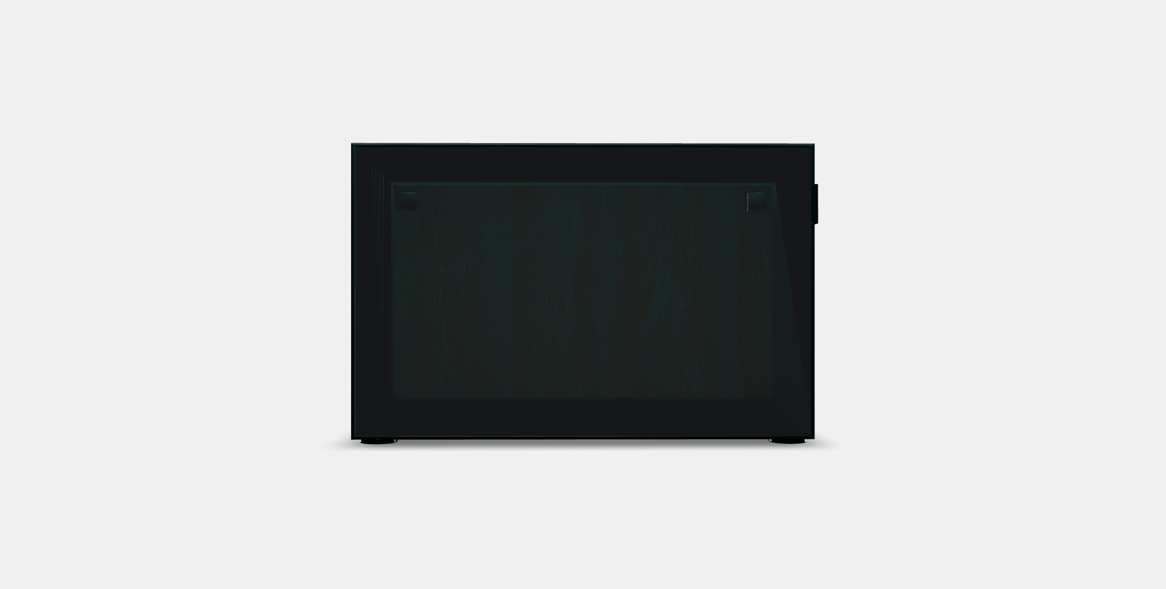 BESTA Shelf unit with glass door 3 Low-poly 3D model_8