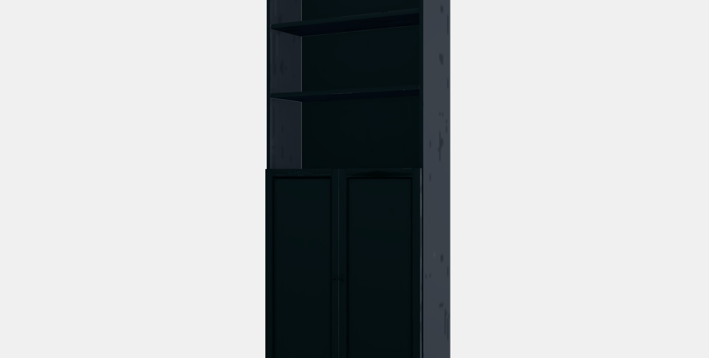 BILLY - OXBERG Bookcase with doors 1 Low-poly 3D model_13
