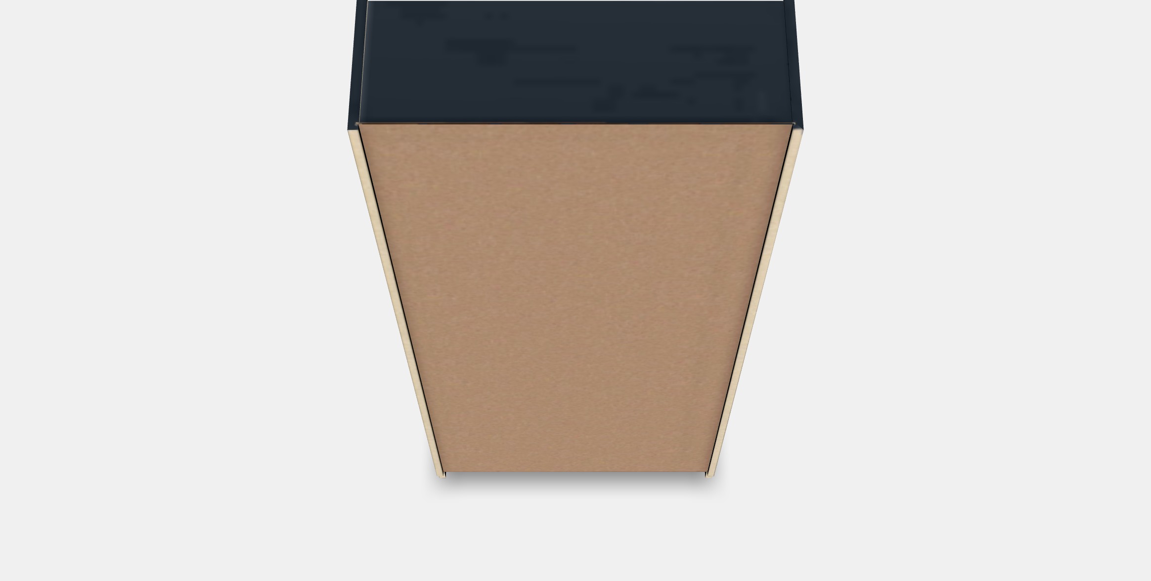 BILLY - OXBERG Bookcase with doors 1 Low-poly 3D model_3