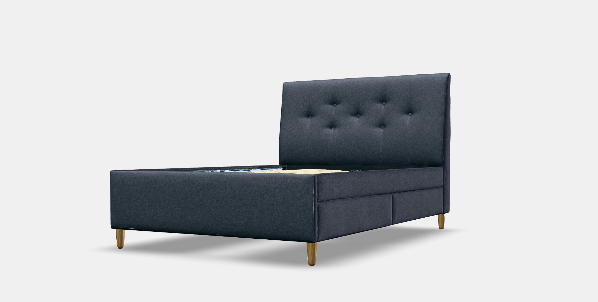 IDANAS Upholstered storage bed 2 Low-poly 3D model_13