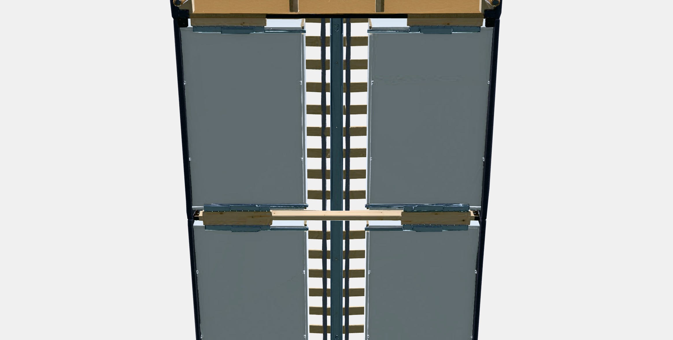 IDANAS Upholstered storage bed 2 Low-poly 3D model_7