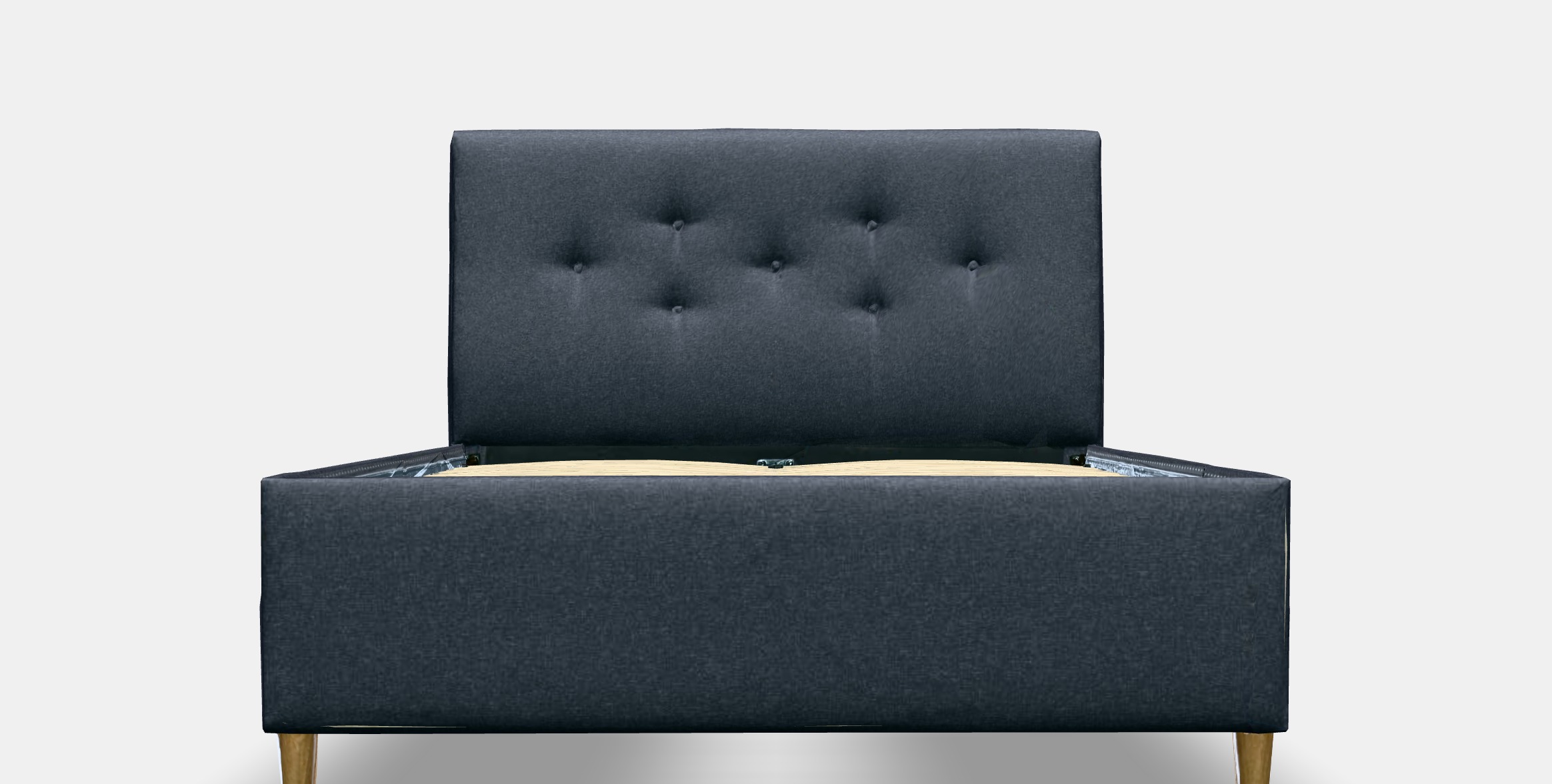 IDANAS Upholstered storage bed 2 Low-poly 3D model_12