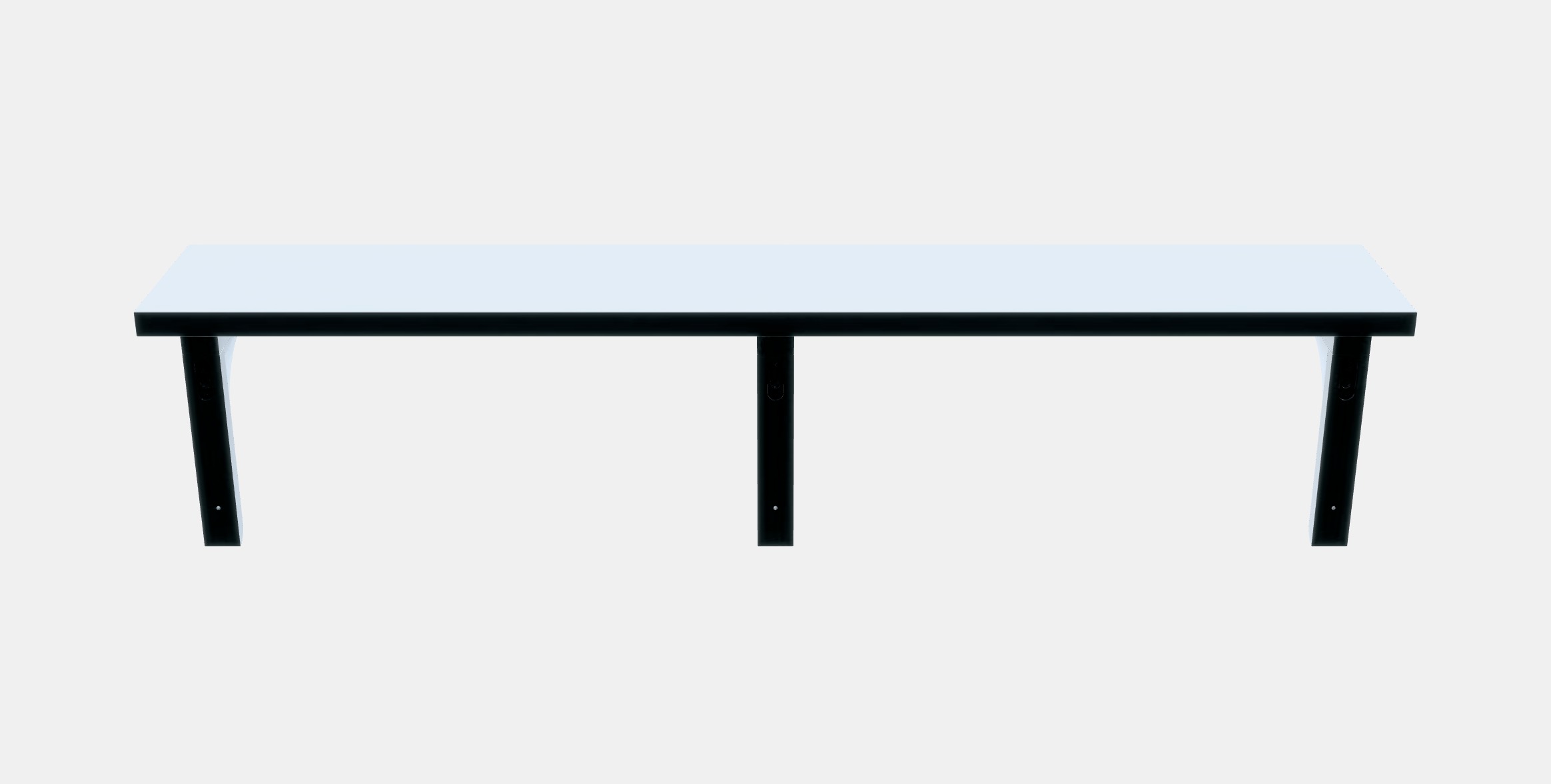 BERGSHULT - RAMSHULT Wall shelf 9 Low-poly 3D model_8