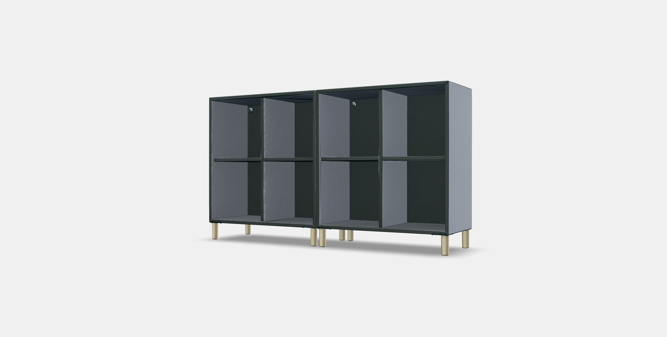 EKET Cabinet combination with legs 4 Low-poly 3D model_12