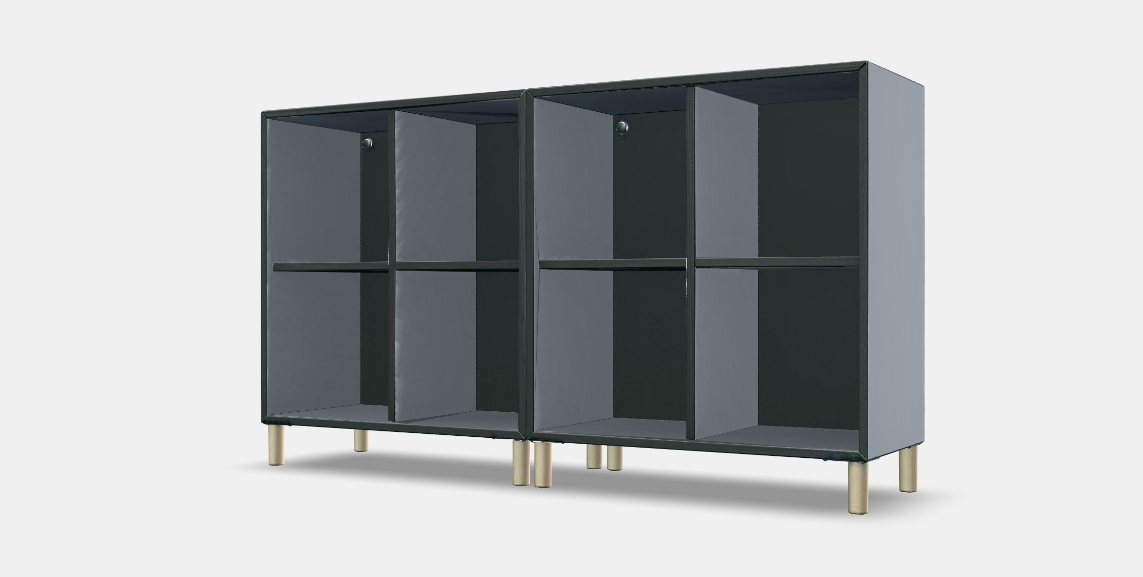 EKET Cabinet combination with legs 4 Low-poly 3D model_13
