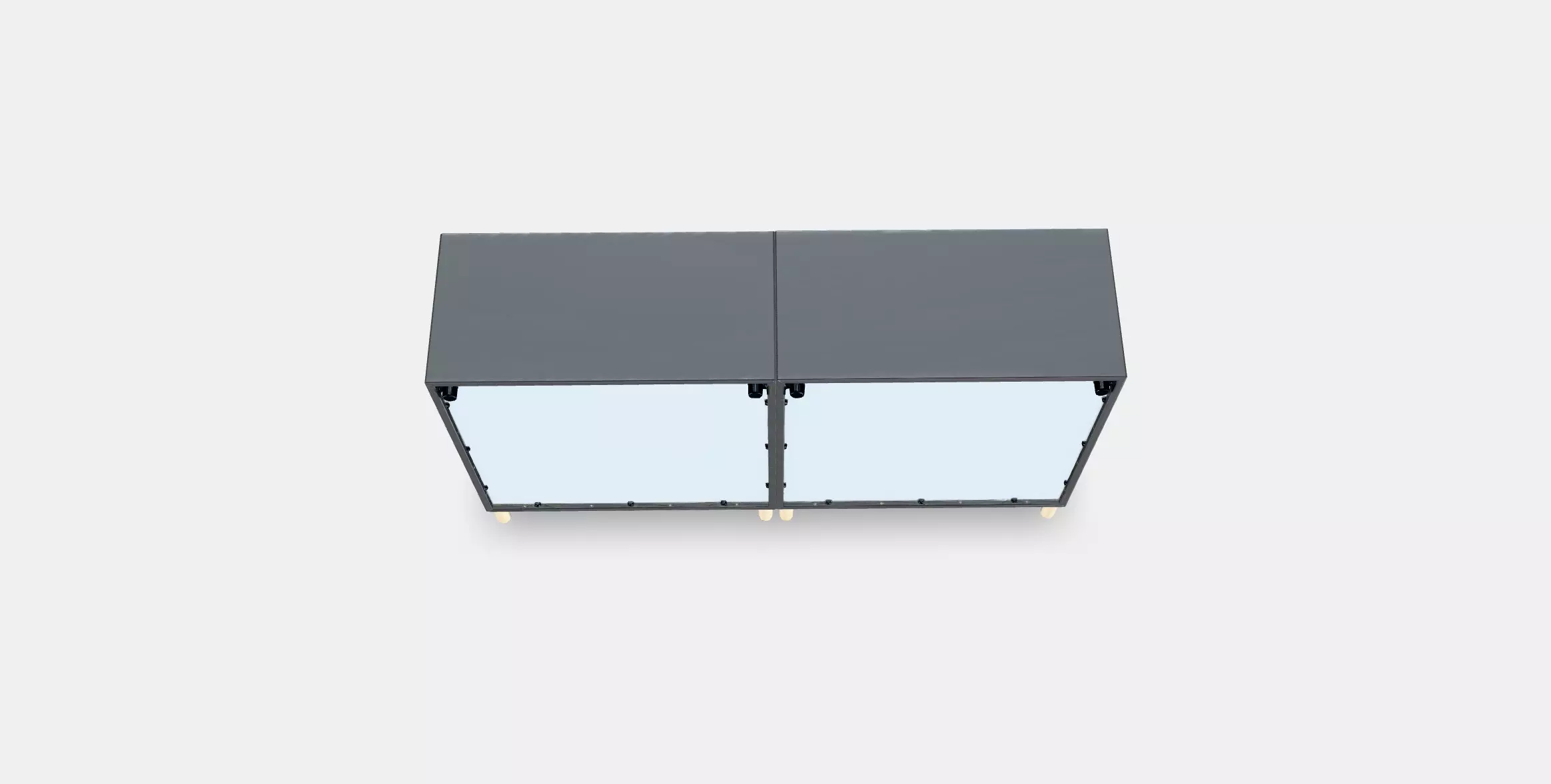 EKET Cabinet combination with legs 4 Low-poly 3D model_0