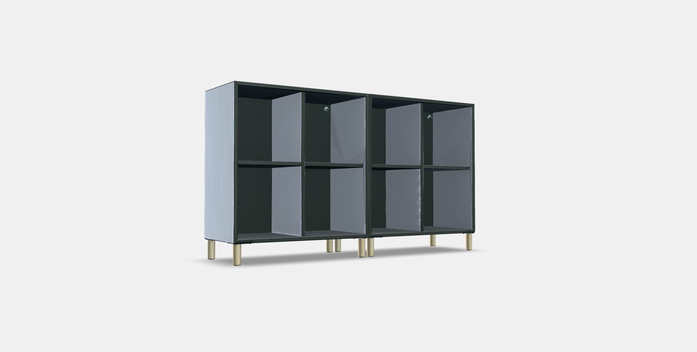 EKET Cabinet combination with legs 4 Low-poly 3D model_4