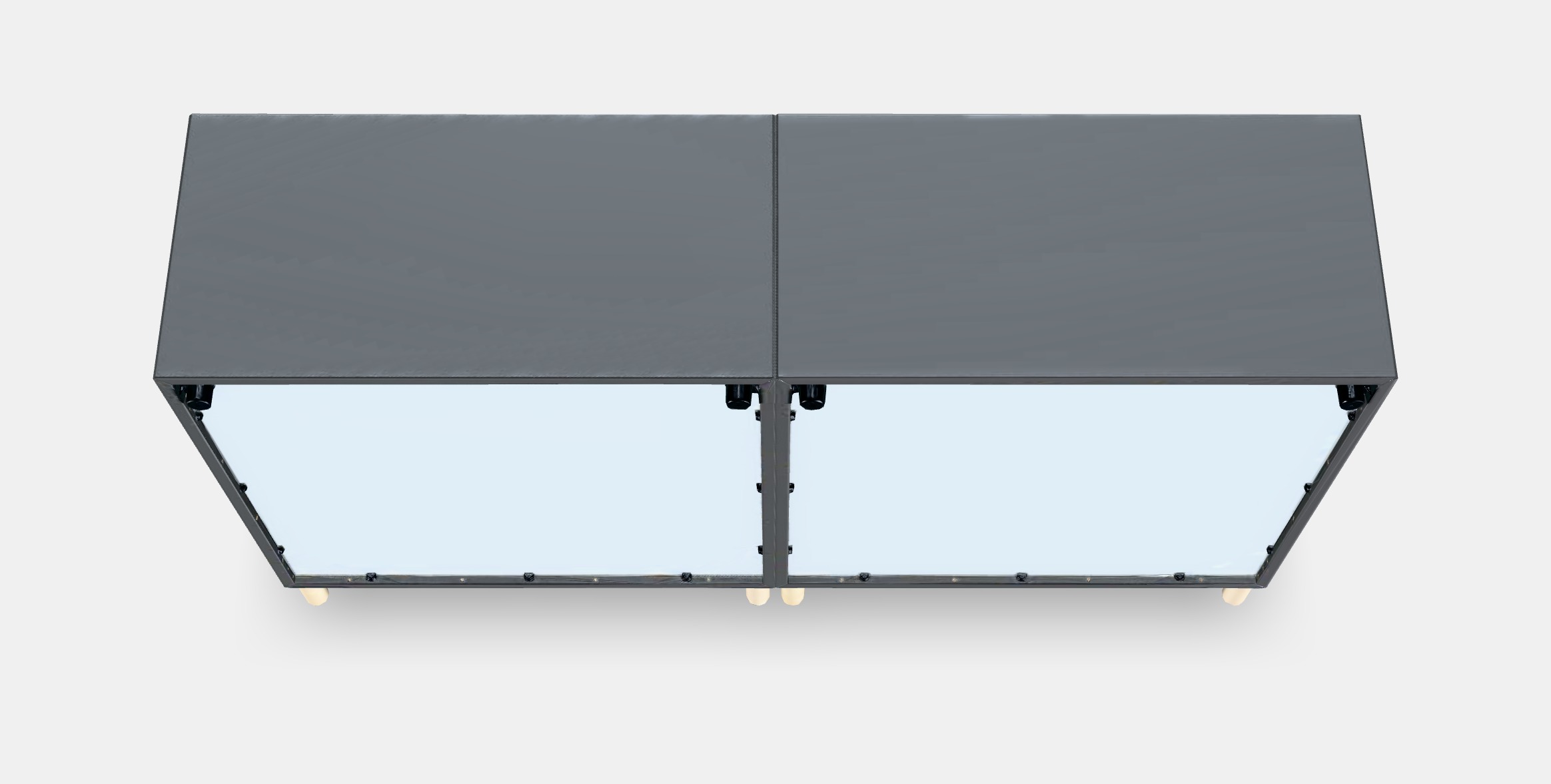 EKET Cabinet combination with legs 4 Low-poly 3D model_2