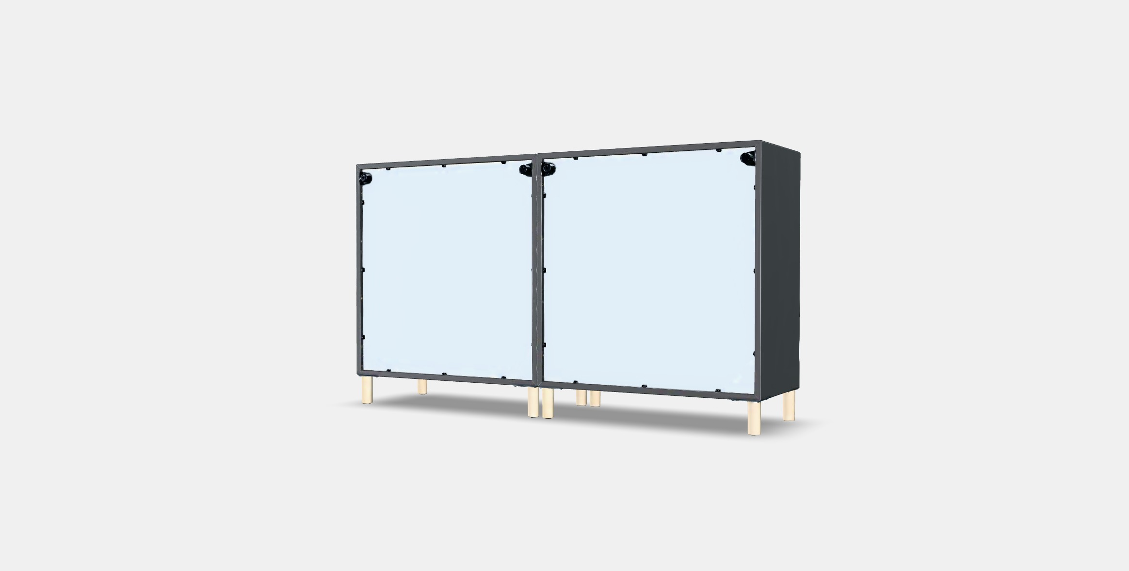 EKET Cabinet combination with legs 4 Low-poly 3D model_5