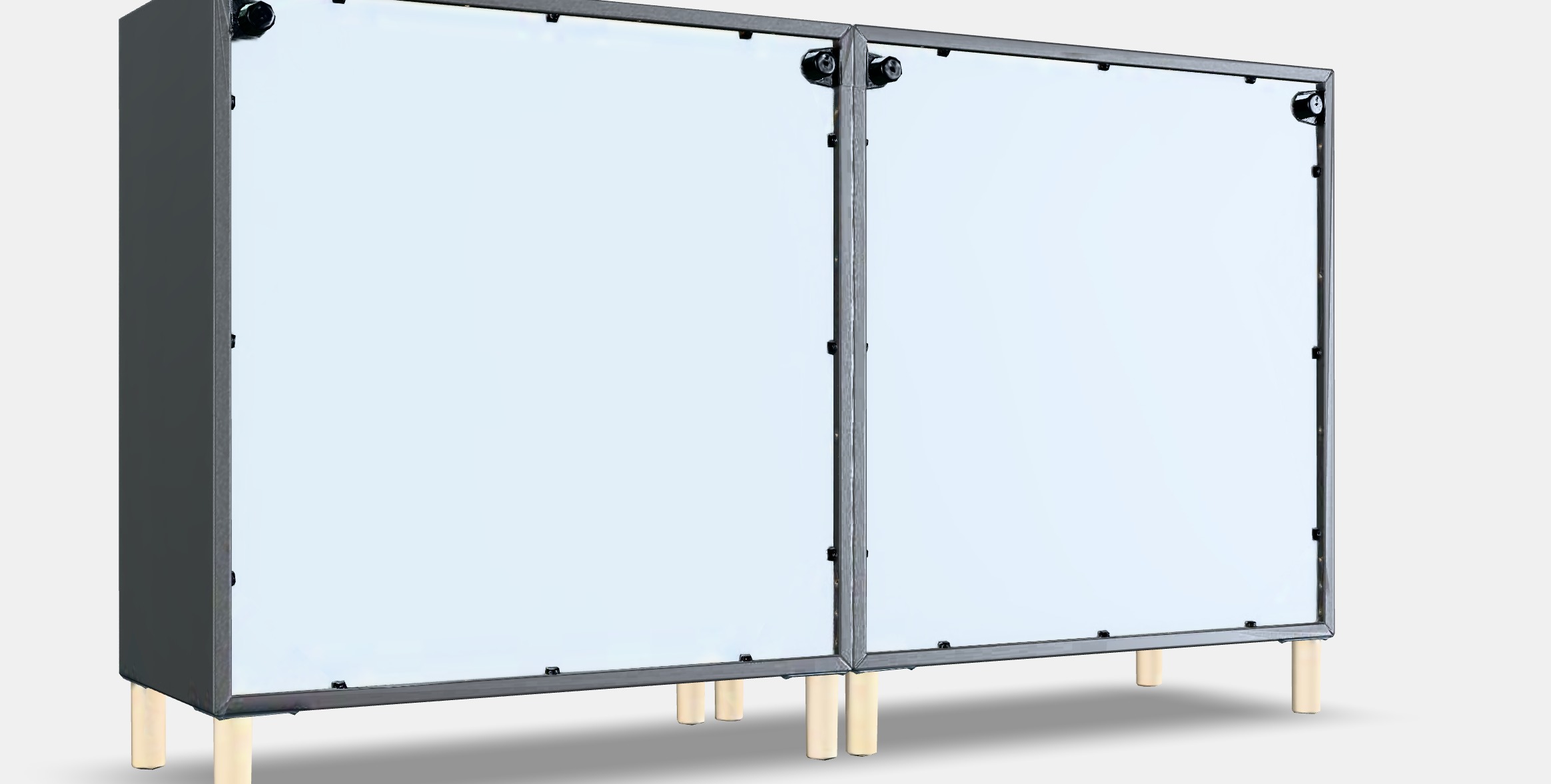 EKET Cabinet combination with legs 4 Low-poly 3D model_3