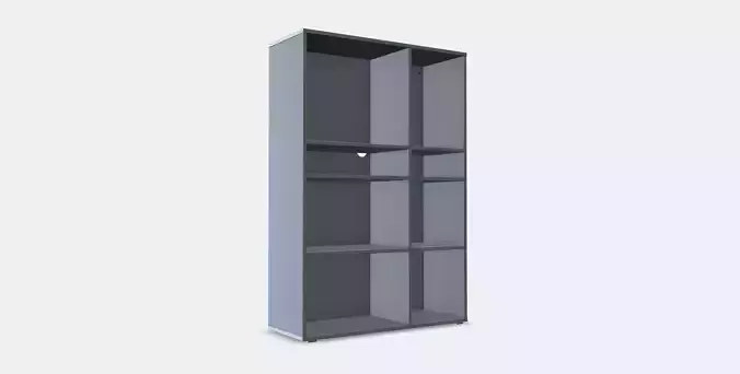 VIHALS Shelving unit with 6 shelves 1