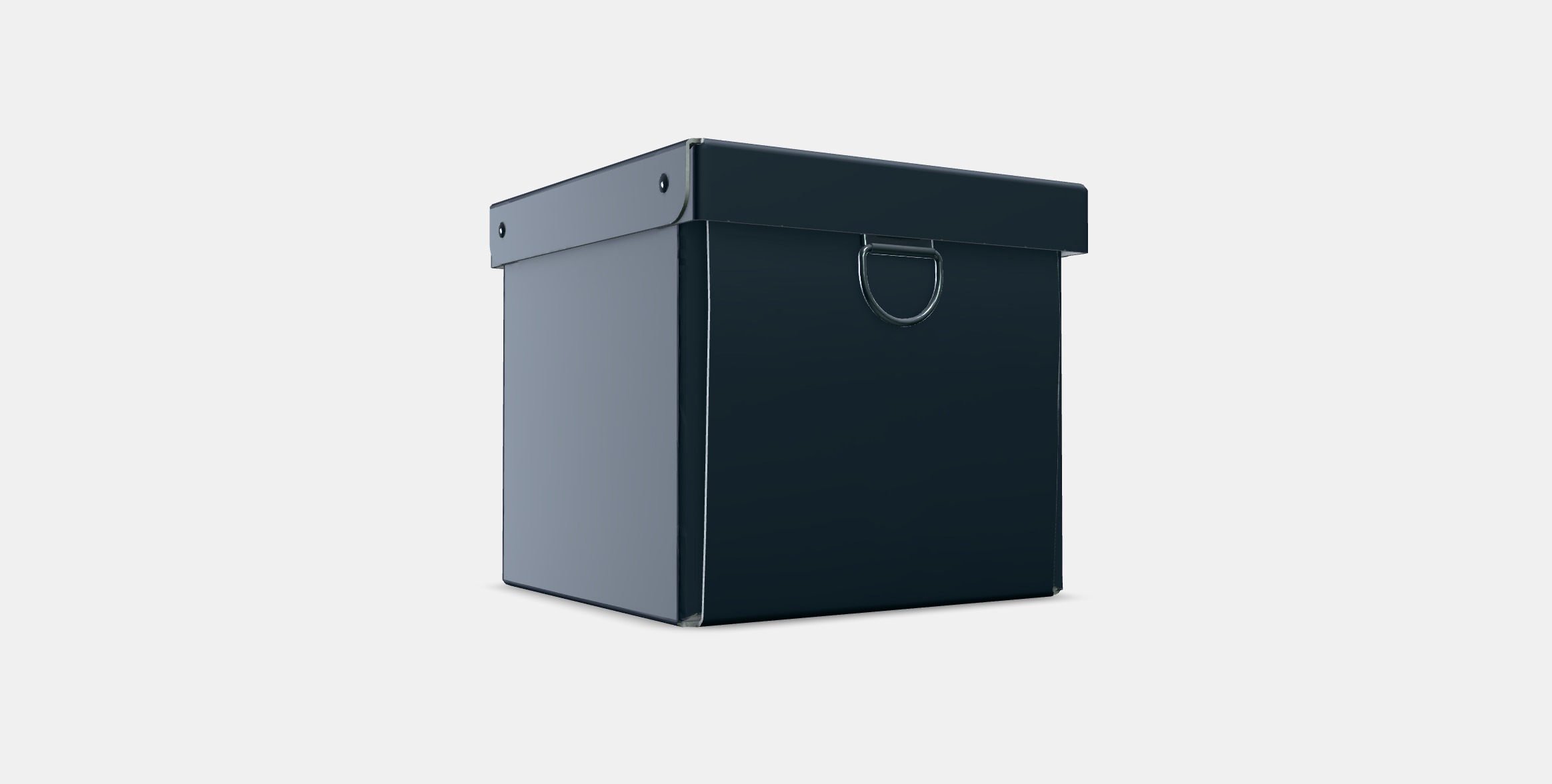 NIMM Storage box with lid 3 Low-poly 3D model_2