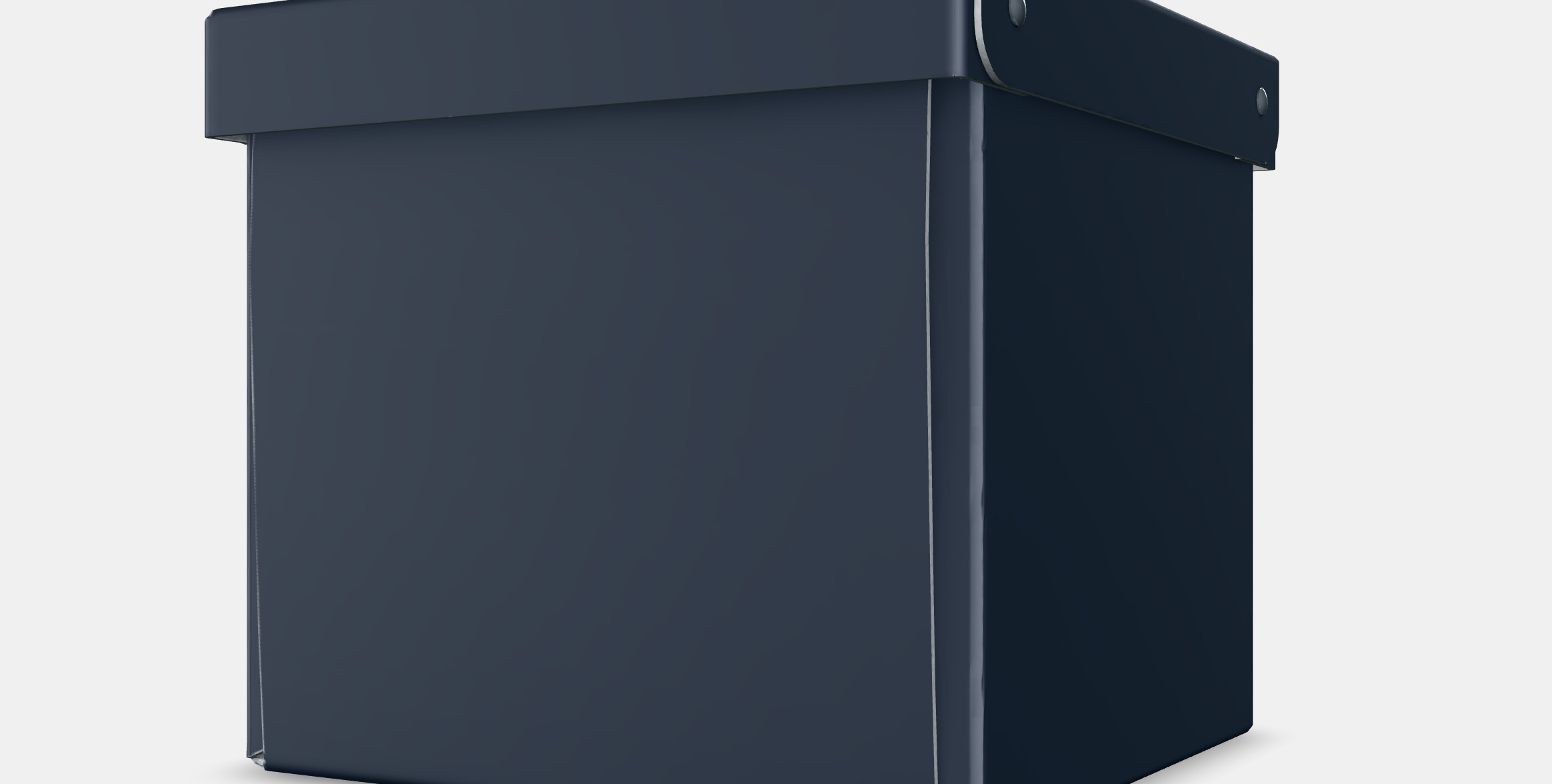 NIMM Storage box with lid 3 Low-poly 3D model_7