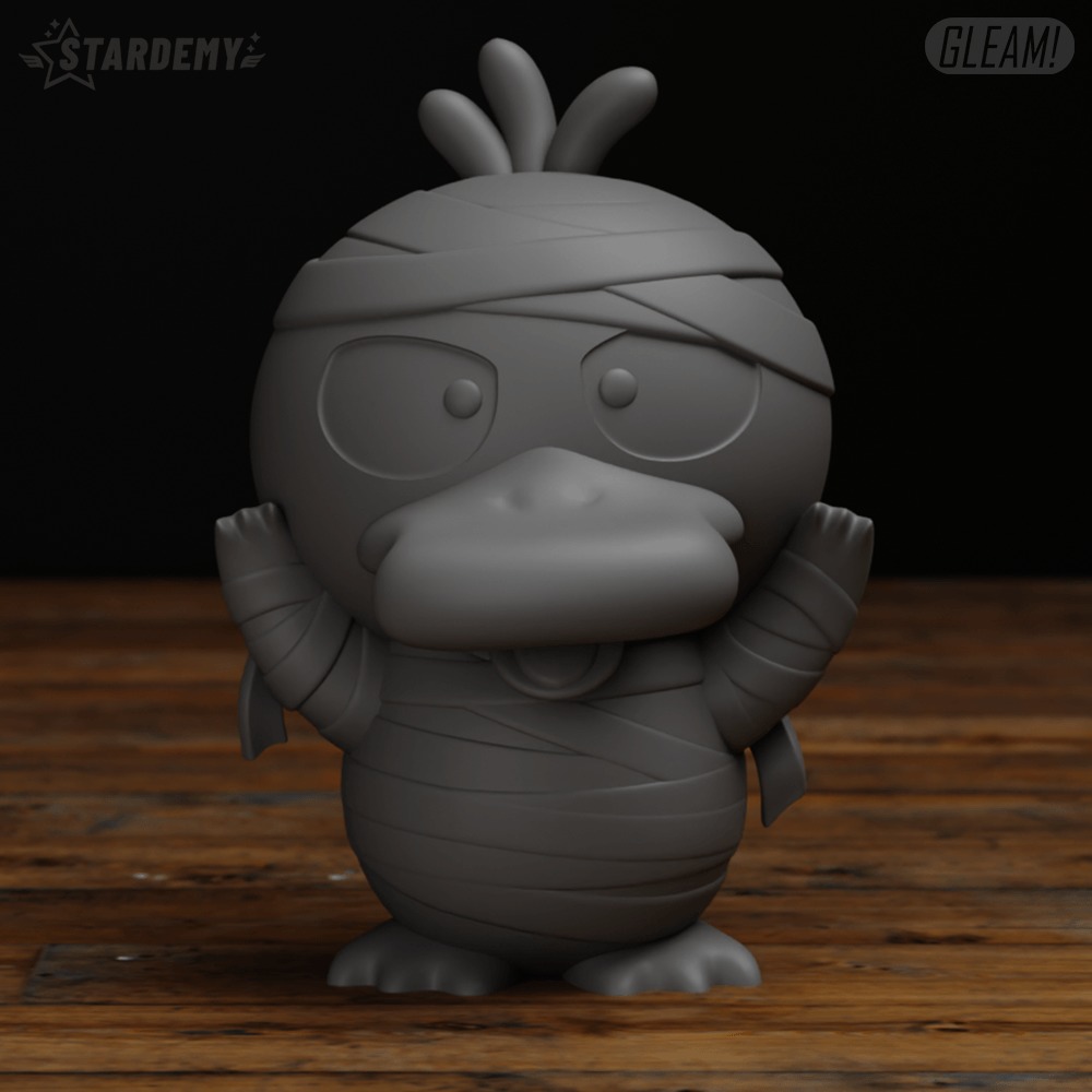 Psyduck Chibi Halloween Cute Pokemon Mummy 3D print model_4