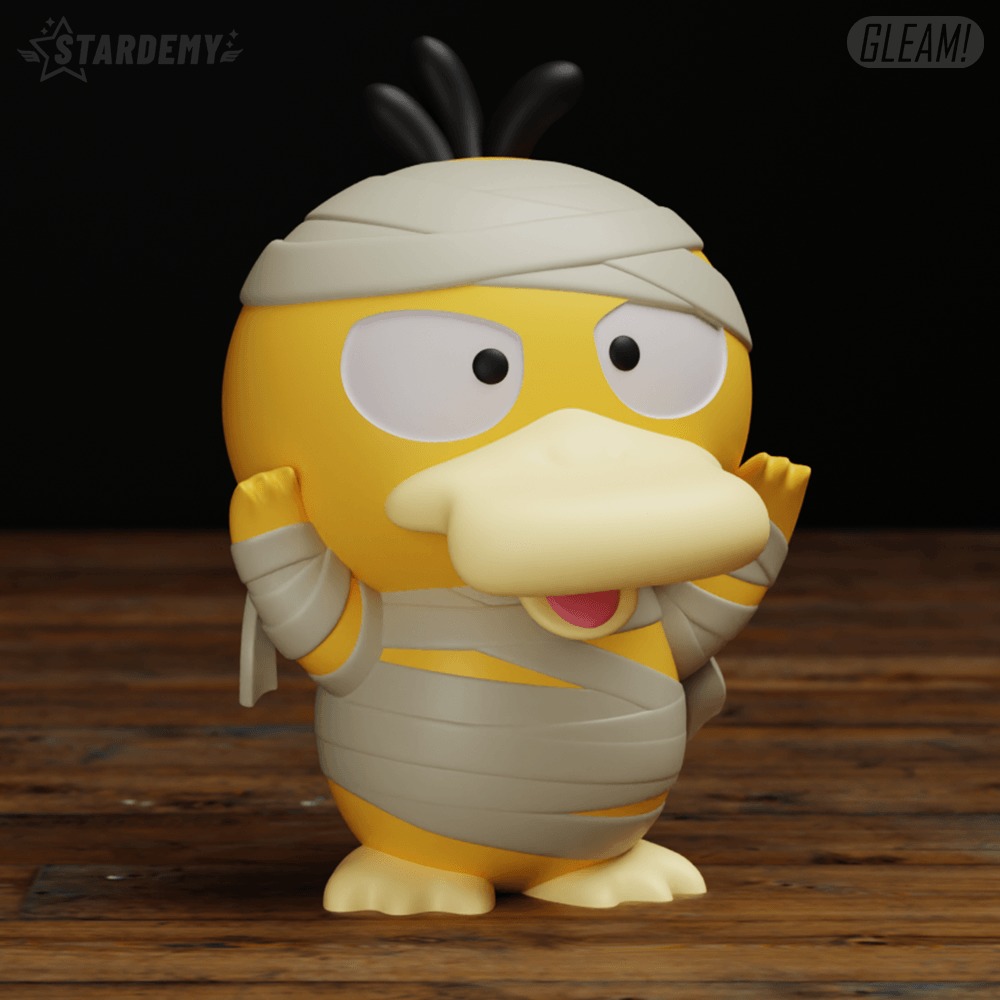Psyduck Chibi Halloween Cute Pokemon Mummy 3D print model_3