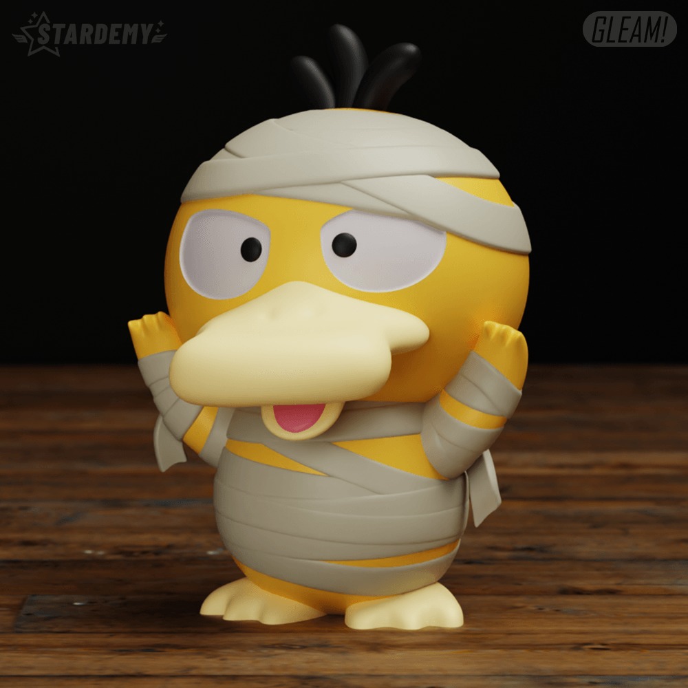 Psyduck Chibi Halloween Cute Pokemon Mummy 3D print model_5