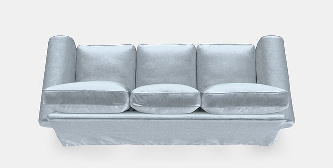 EKTORP 3-seat sofa Low-poly 3D model 7