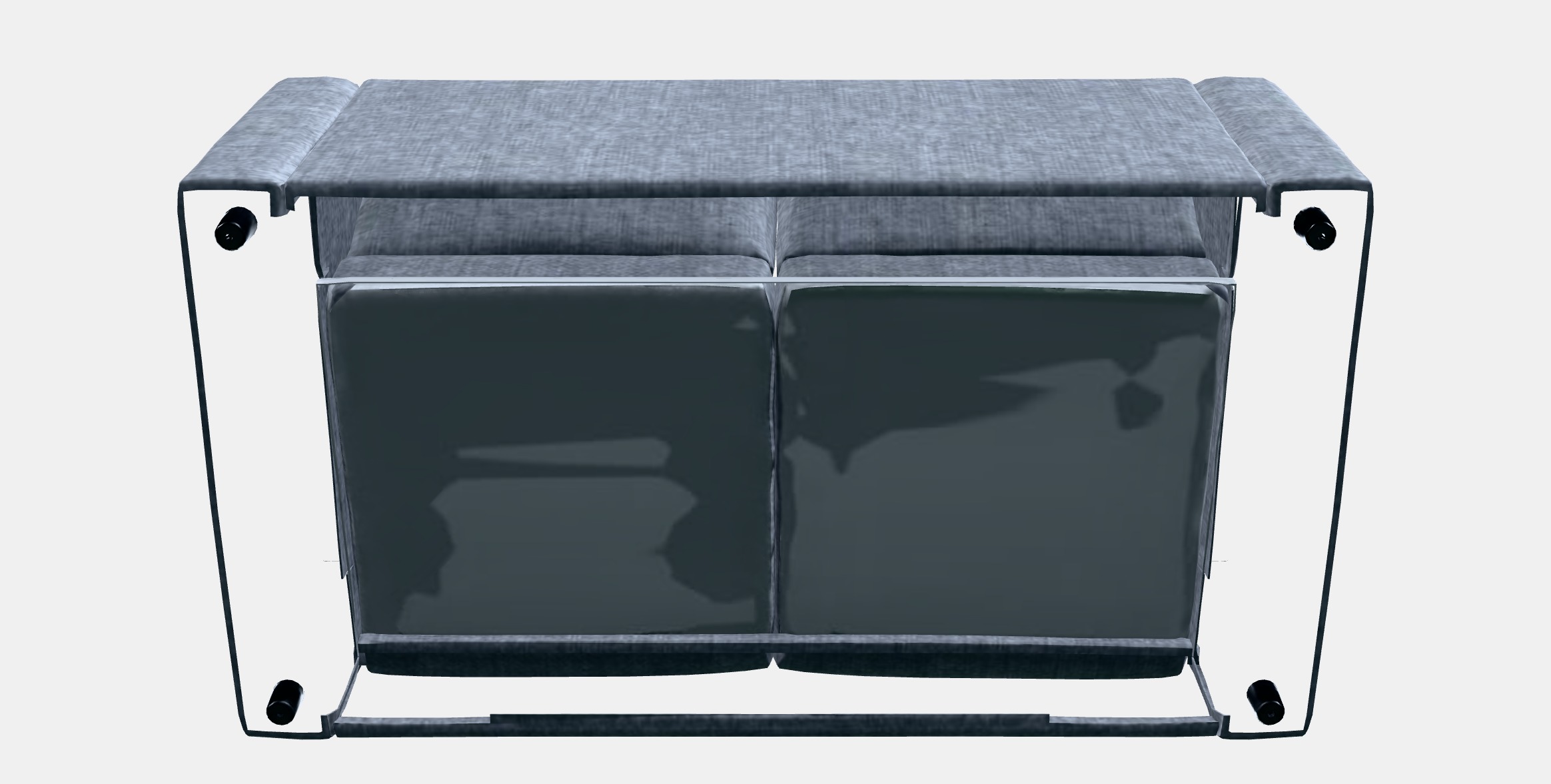 VIMLE 2-seat sofa 5 Low-poly 3D model_6