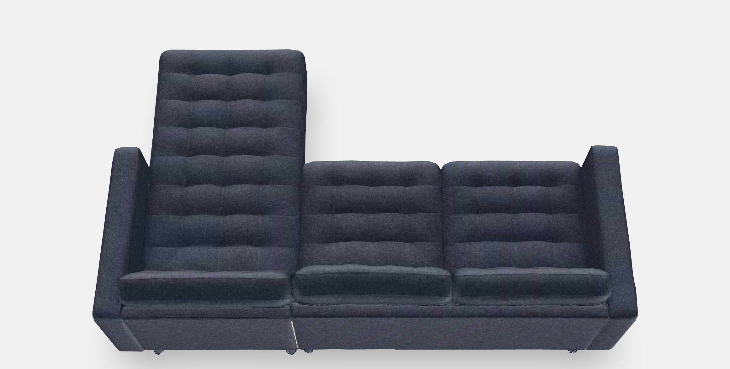 LANDSKRONA 3-seat sofa 10 Low-poly 3D model_8