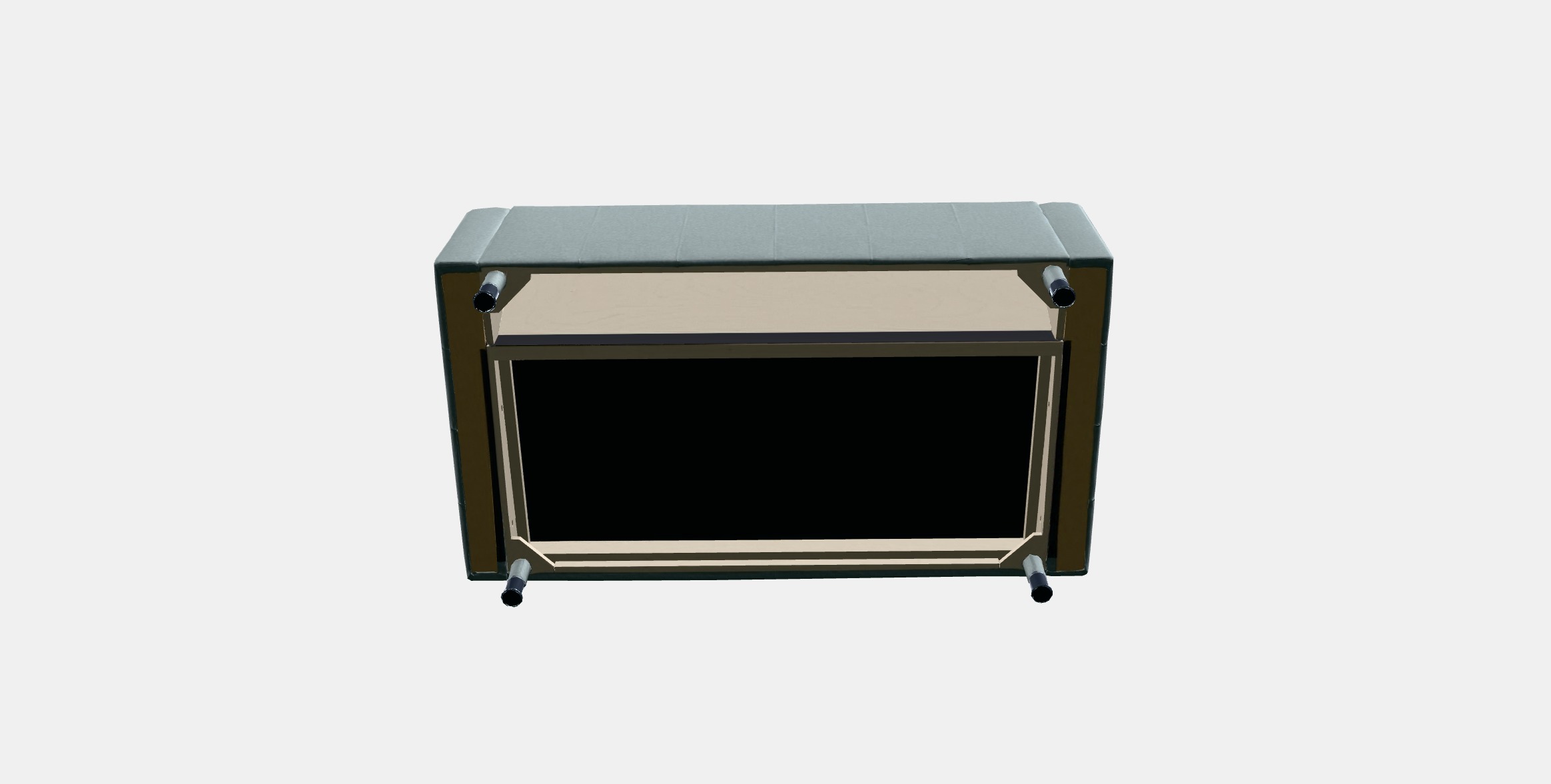 LANDSKRONA 2-seat sofa 3 Low-poly 3D model_4