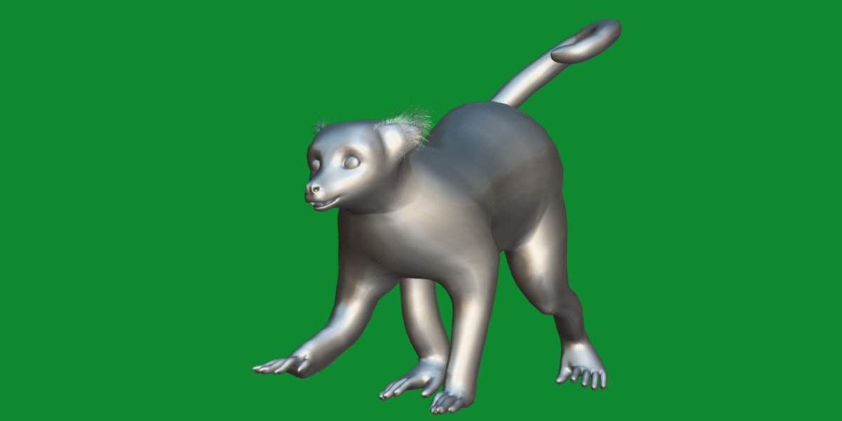 Ring Tailed Lemur Low-poly 3D model_17