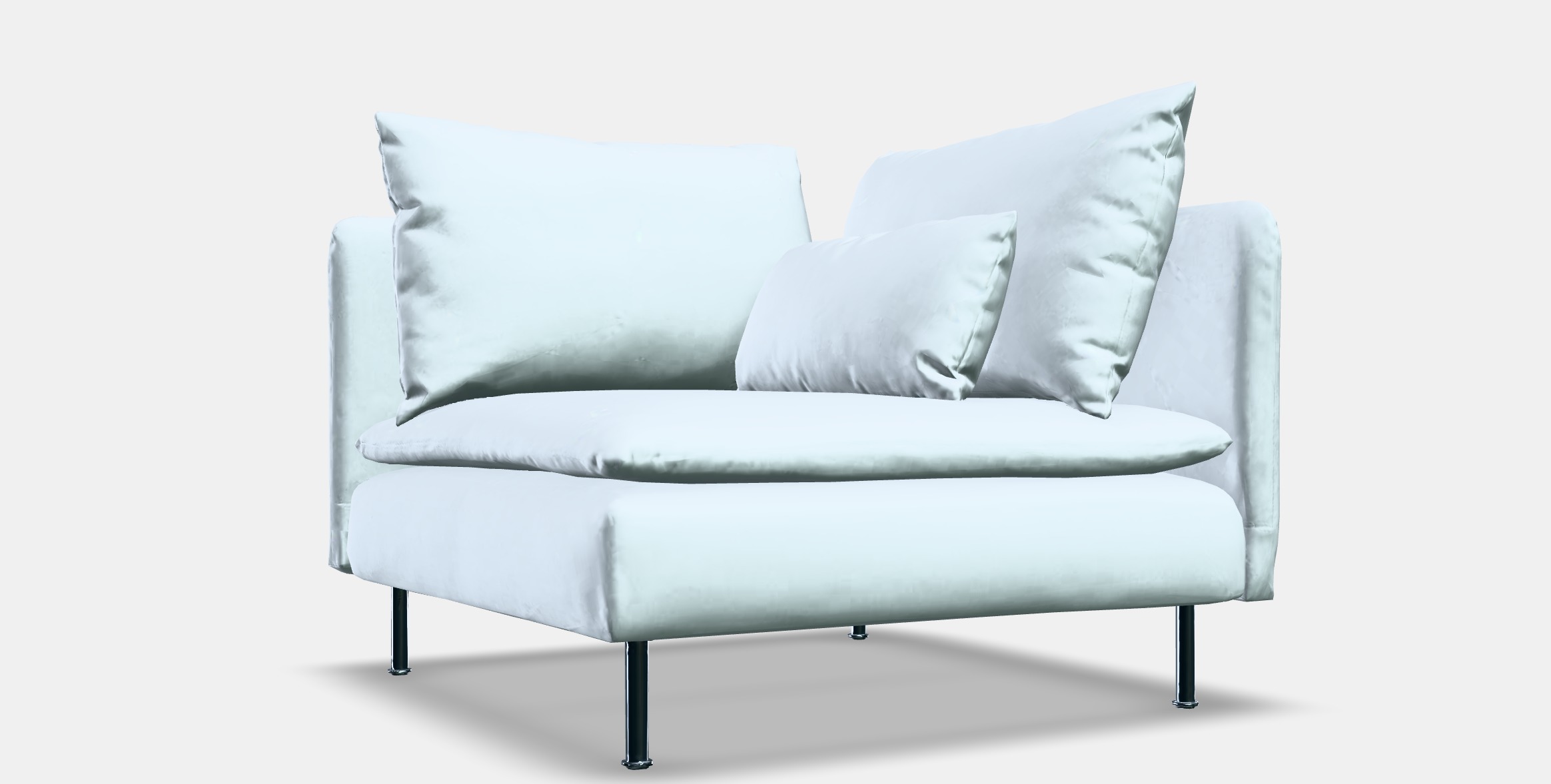 SODERHAMN Cover for corner section 1 Low-poly 3D model_9