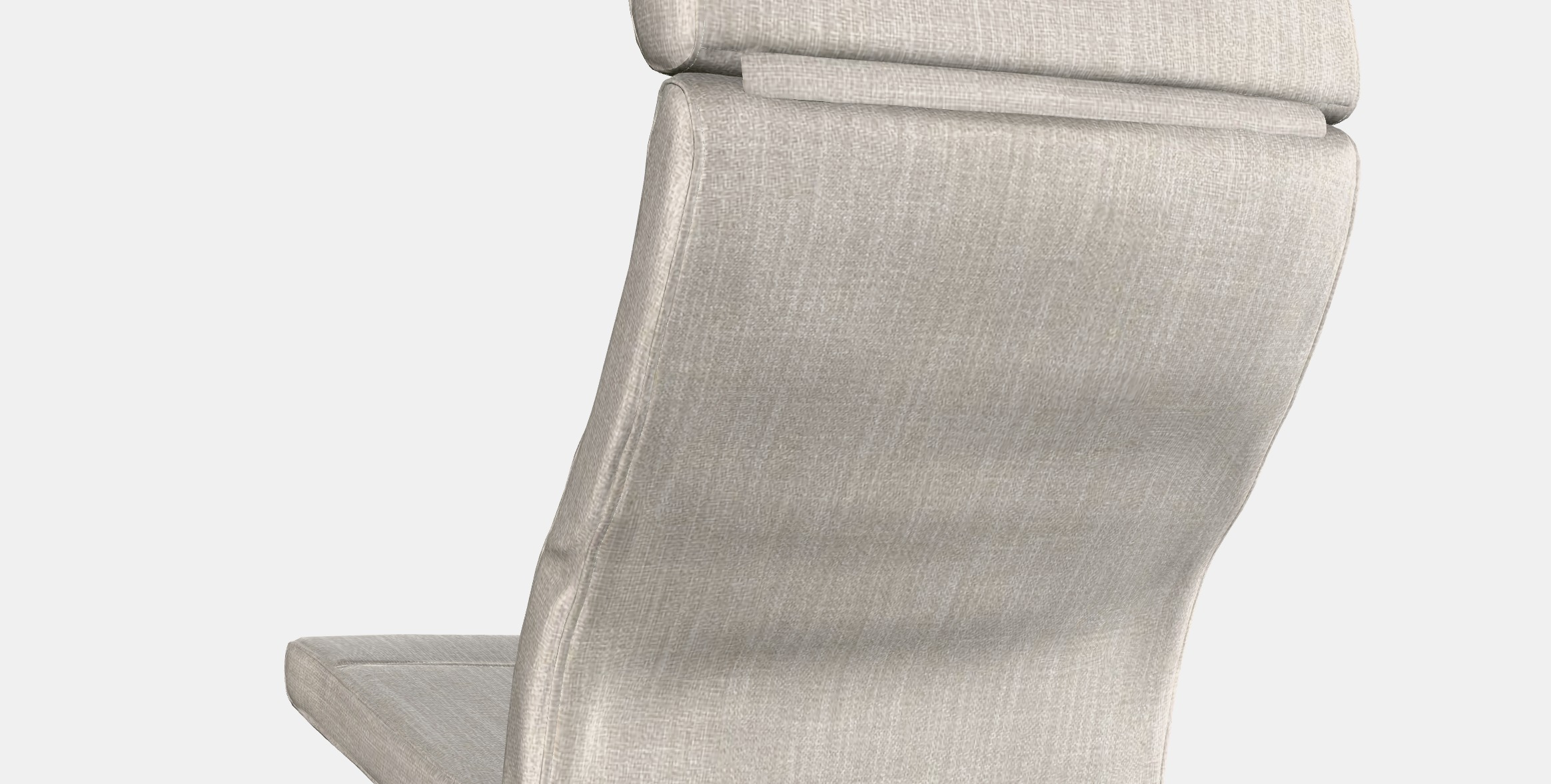 POANG Armchair cushion 4 Low-poly 3D model_9