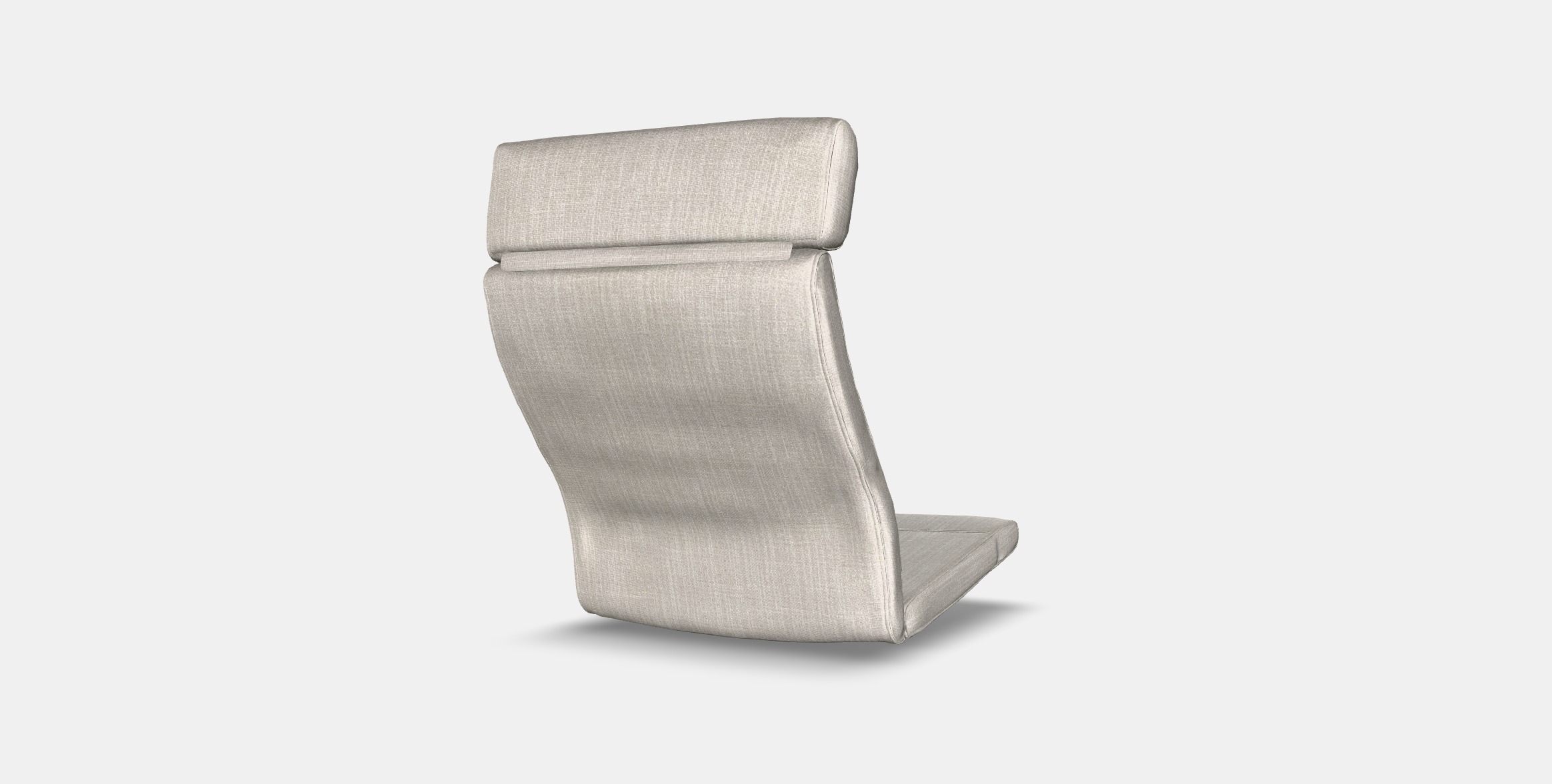 POANG Armchair cushion 4 Low-poly 3D model_2