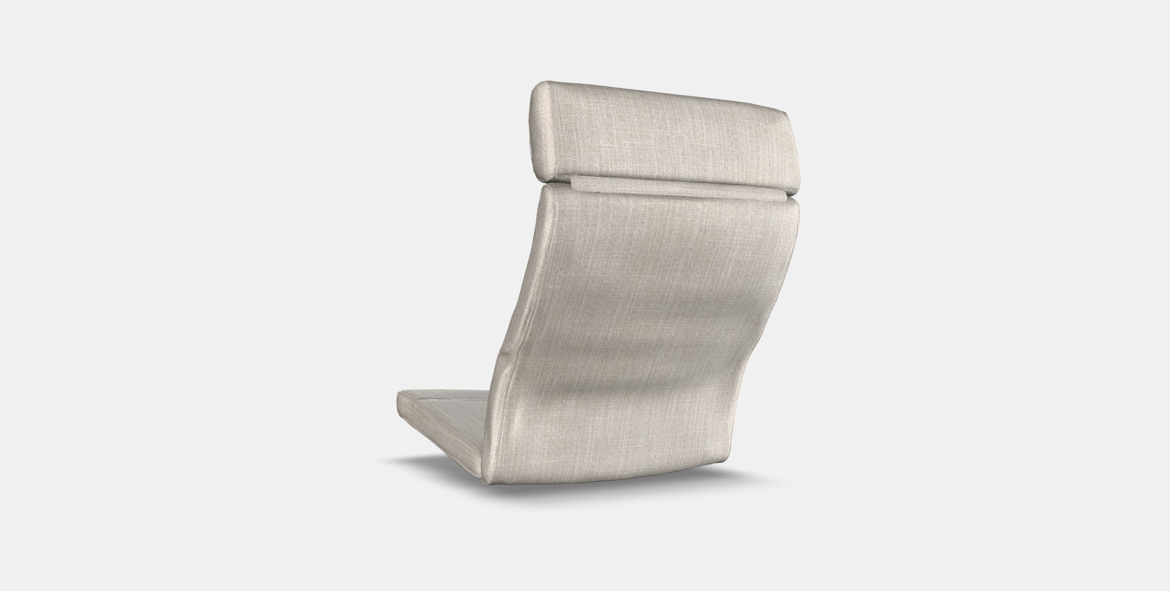 POANG Armchair cushion 4 Low-poly 3D model_16
