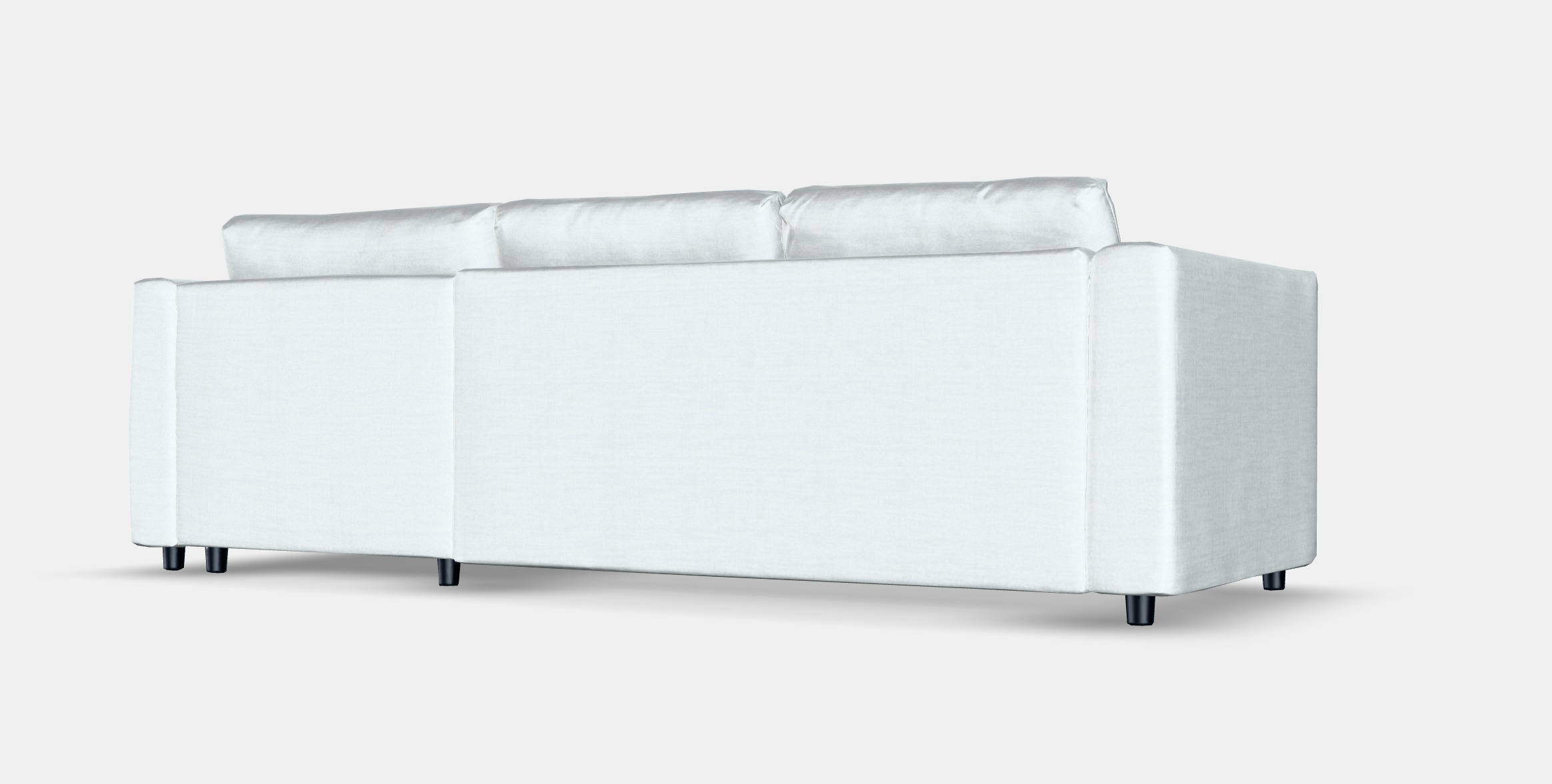 VIMLE Cover 3-seat sofa w chaise longue Low-poly 3D model_6