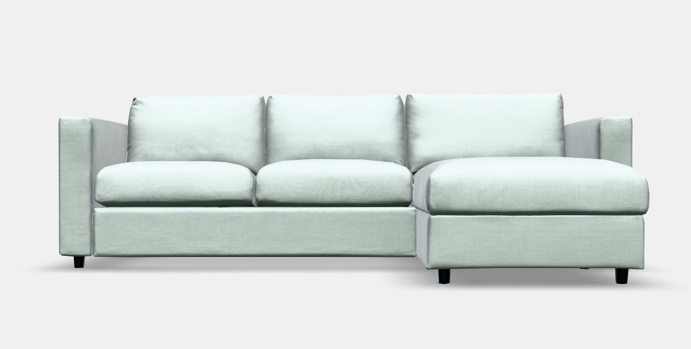 VIMLE Cover 3-seat sofa w chaise longue Low-poly 3D model_11