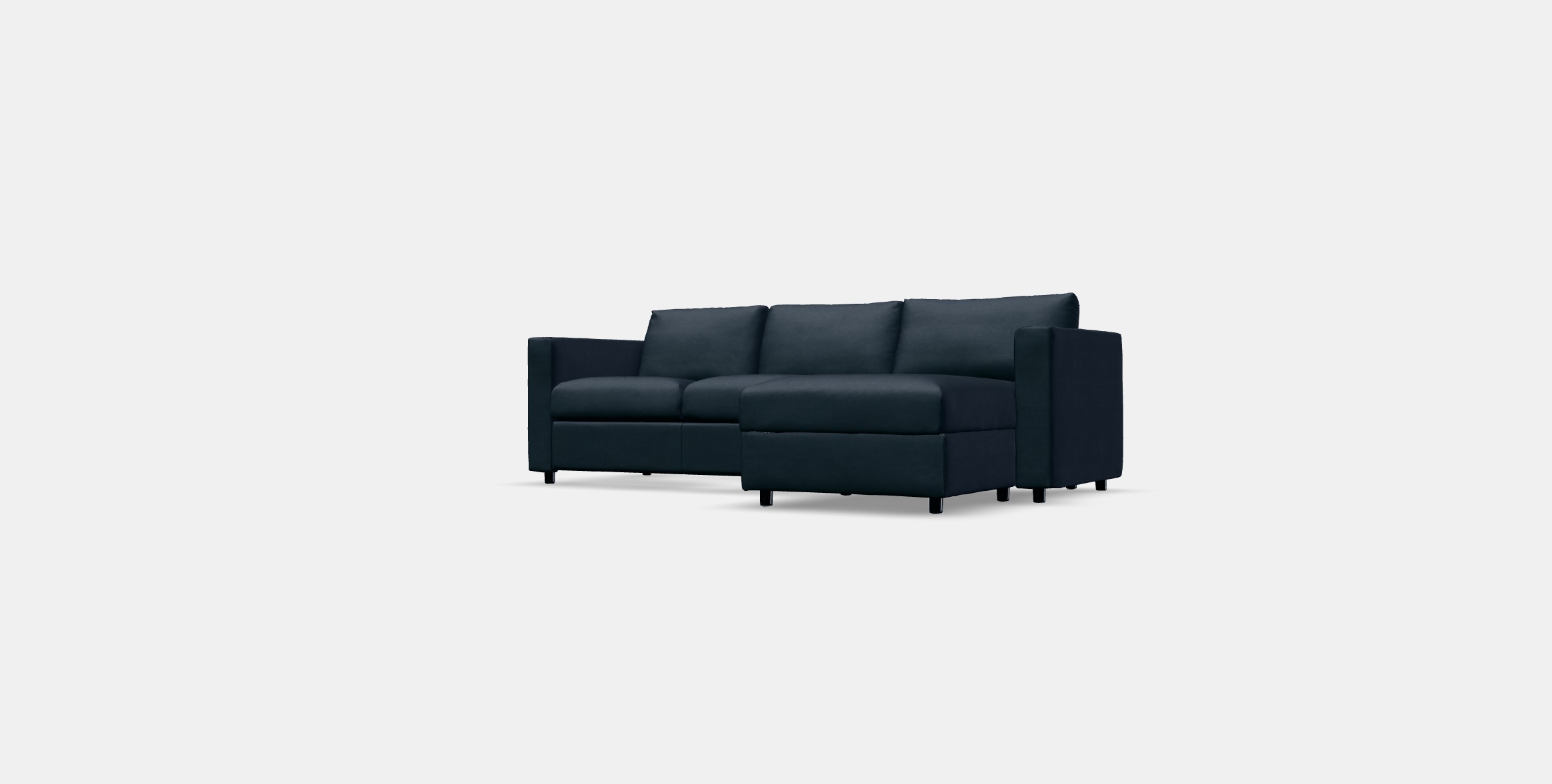 VIMLE Cover 3-seat sofa w chaise longue 1 Low-poly 3D model_12