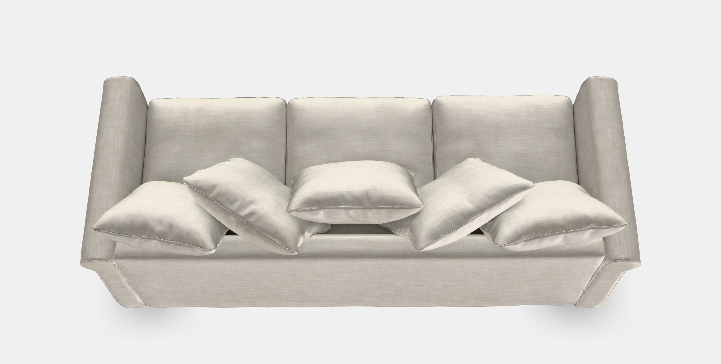GRONLID Cover for 3-seat sofa Low-poly 3D model_7
