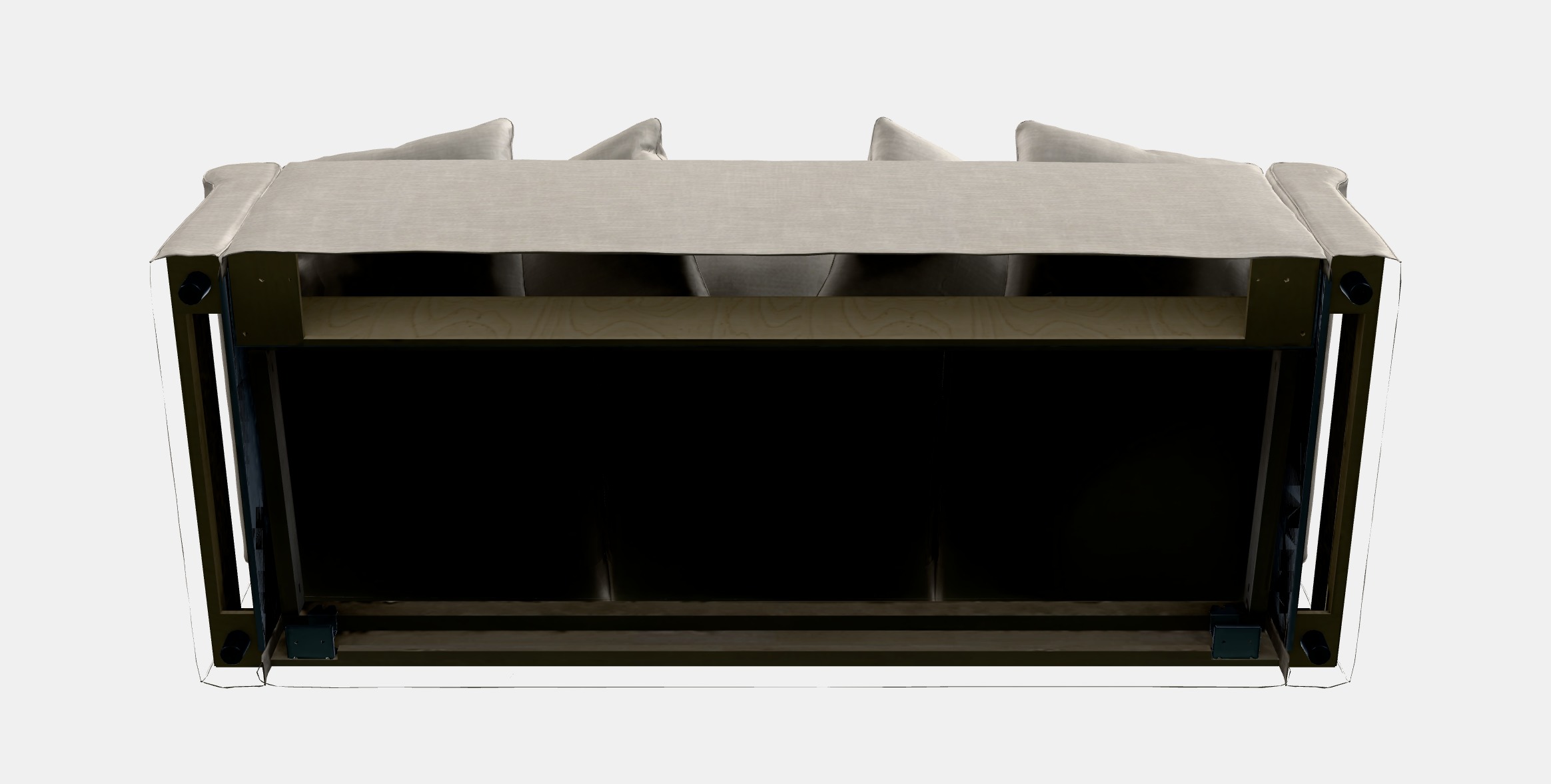 GRONLID Cover for 3-seat sofa Low-poly 3D model_8