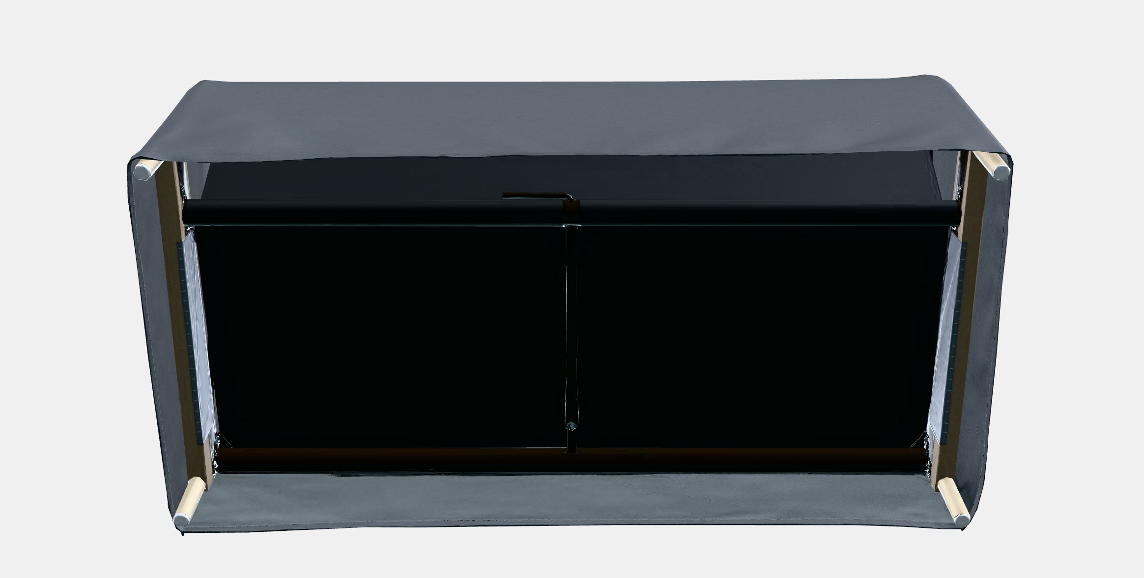 BACKSALEN Cover for 3-seat sofa 2 Low-poly 3D model_6