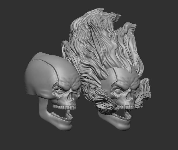 Deadpool Spirit of Vengeance Headsculpt for Action Figures 3D print model_1