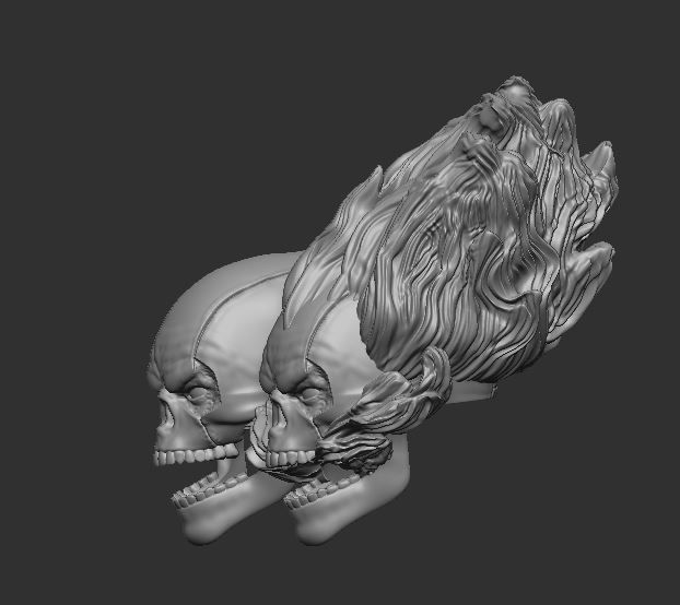 Deadpool Spirit of Vengeance Headsculpt for Action Figures 3D print model_2