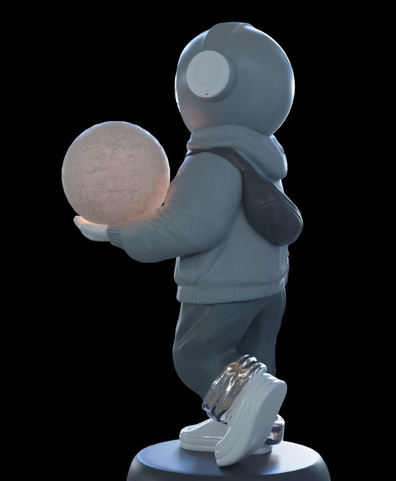 Astronaut Doll 3D model_2