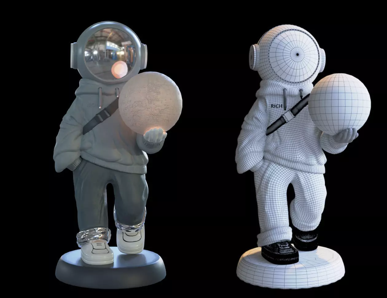 Astronaut Doll 3D model_0