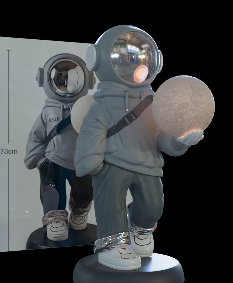 Astronaut Doll 3D model_1