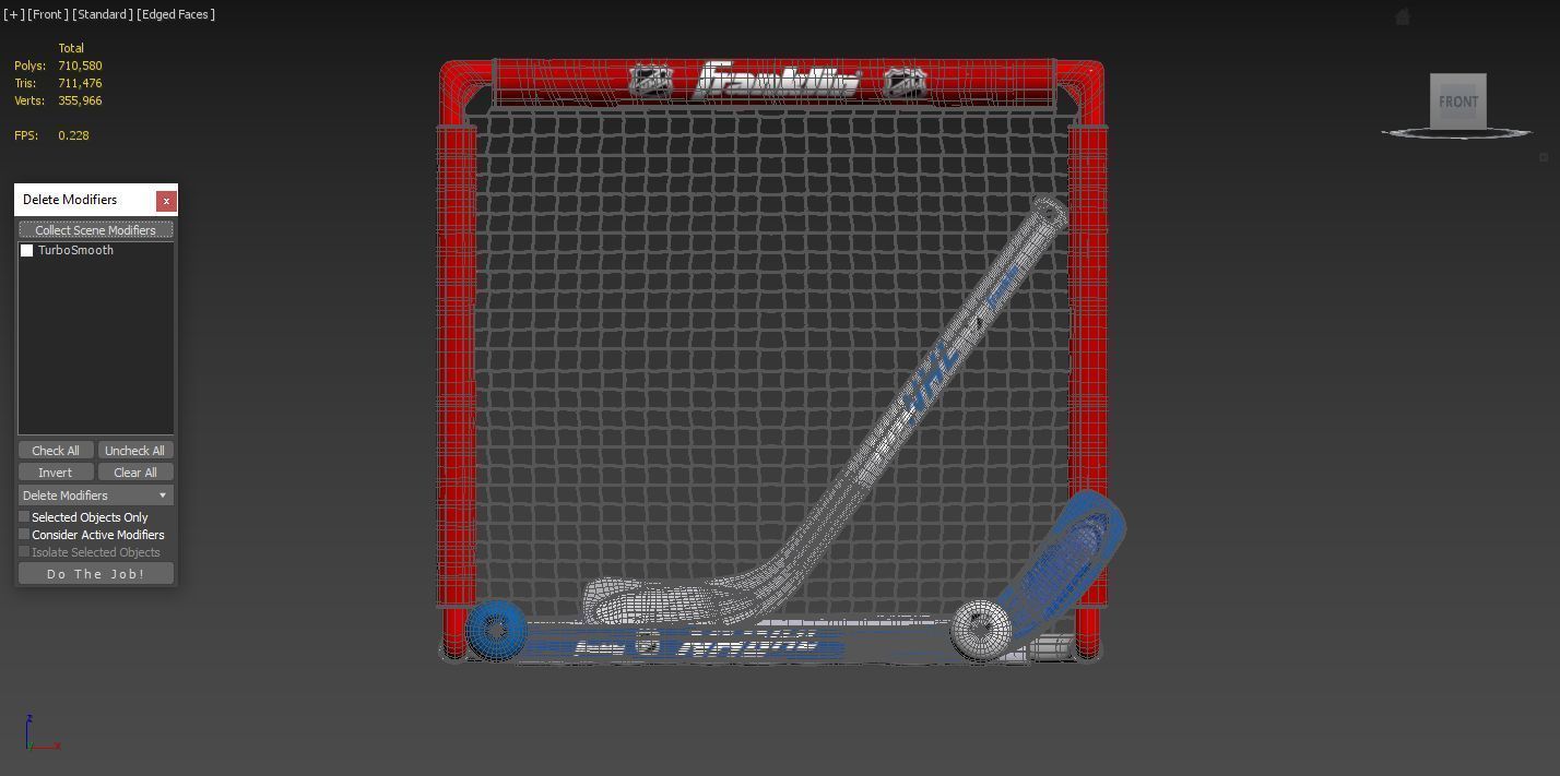 Franklin Sports NHL Kids Mini Hockey Set 3D model_3