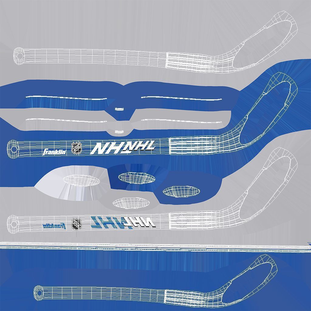 Franklin Sports NHL Kids Mini Hockey Set 3D model_12