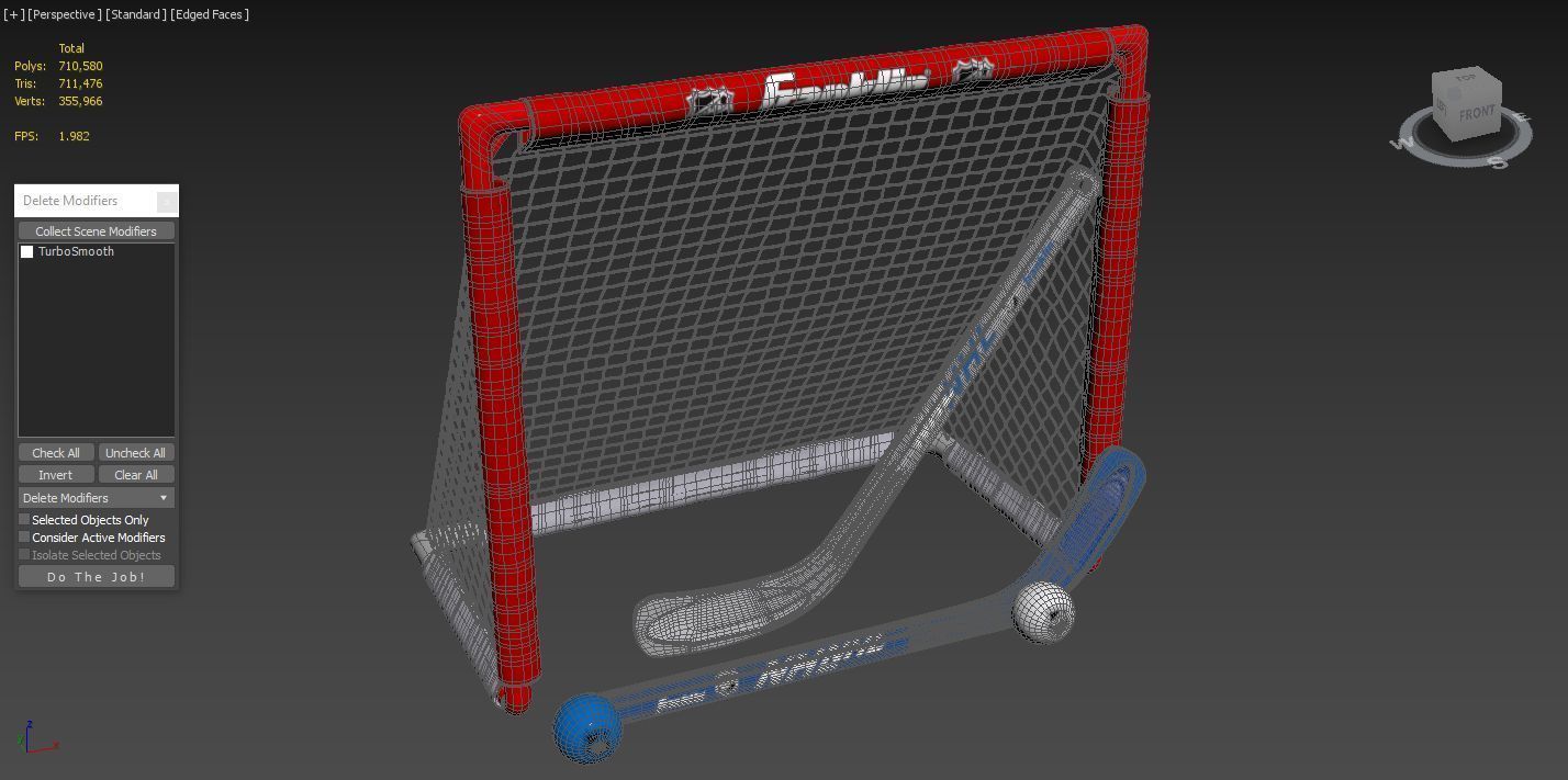 Franklin Sports NHL Kids Mini Hockey Set 3D model_4