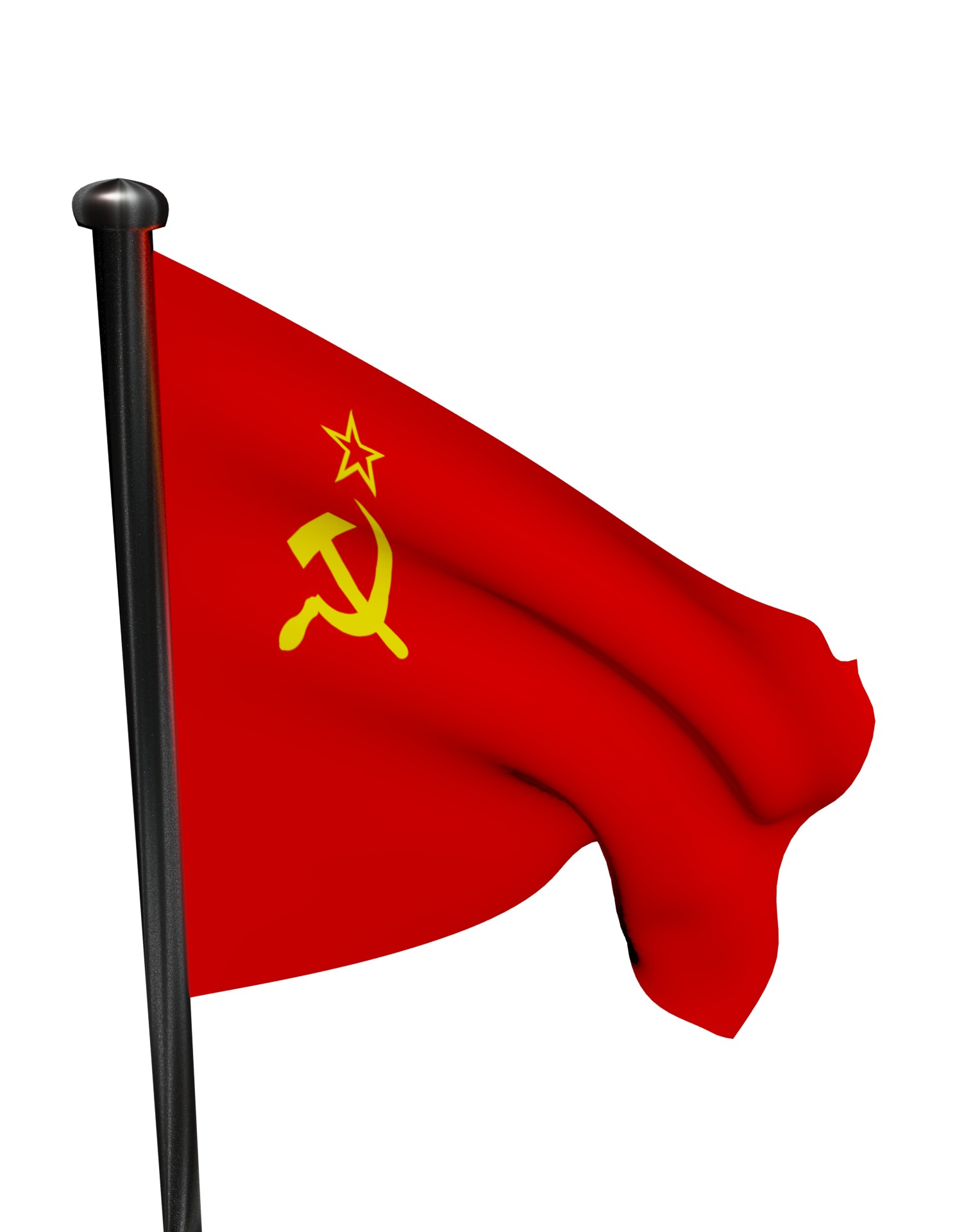 USSR flag The soviet Union 3D model_20