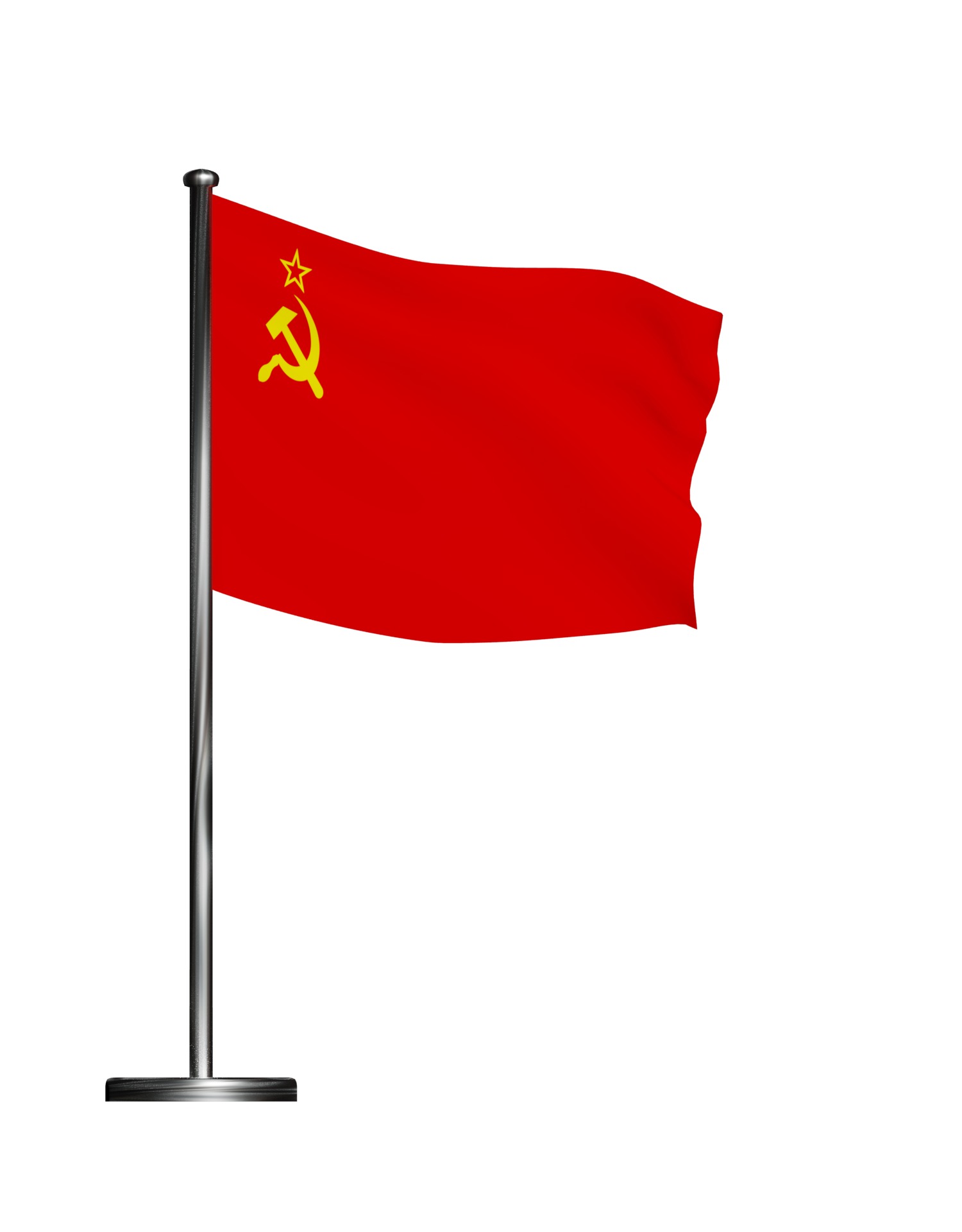 USSR flag The soviet Union 3D model_7