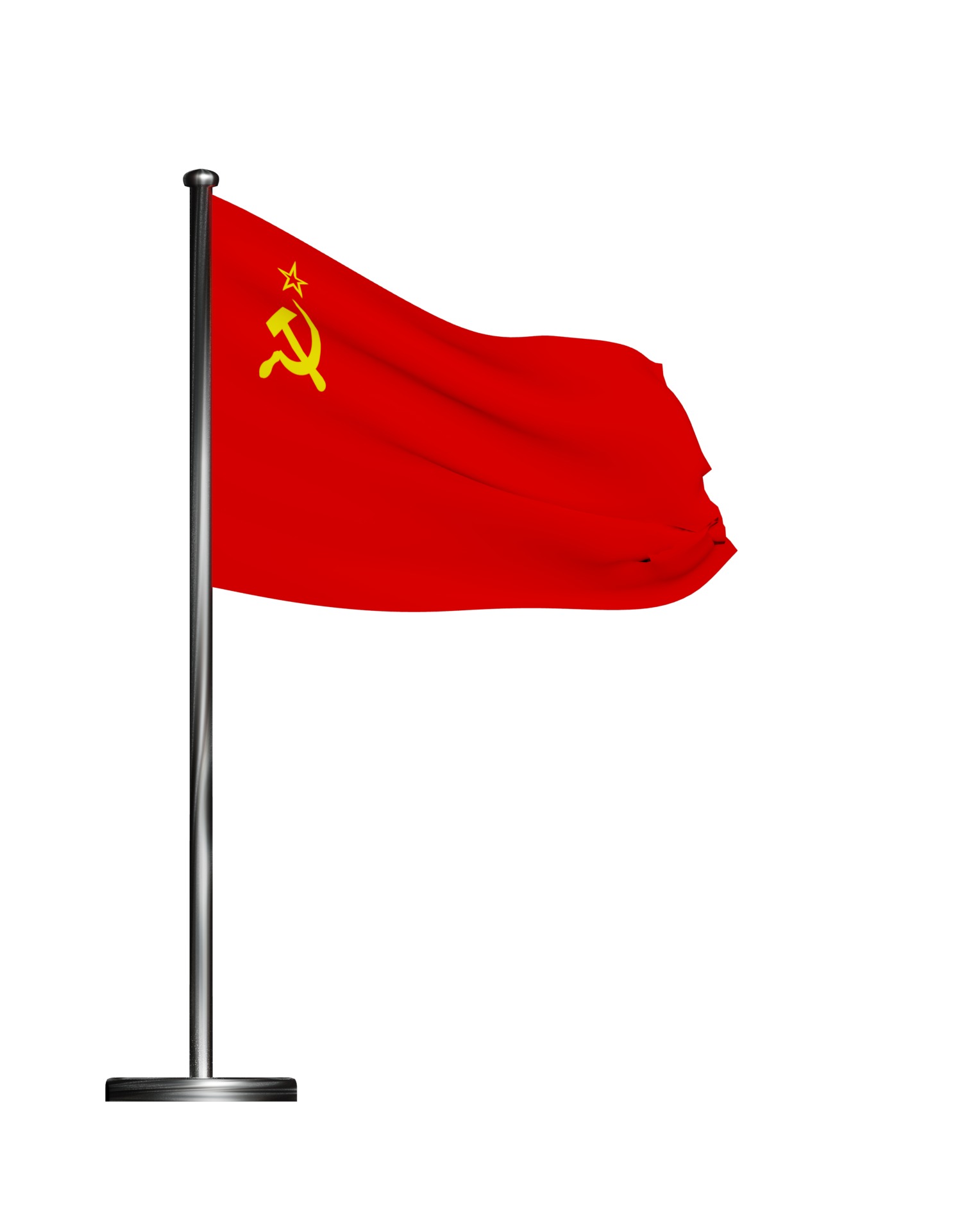 USSR flag The soviet Union 3D model_24