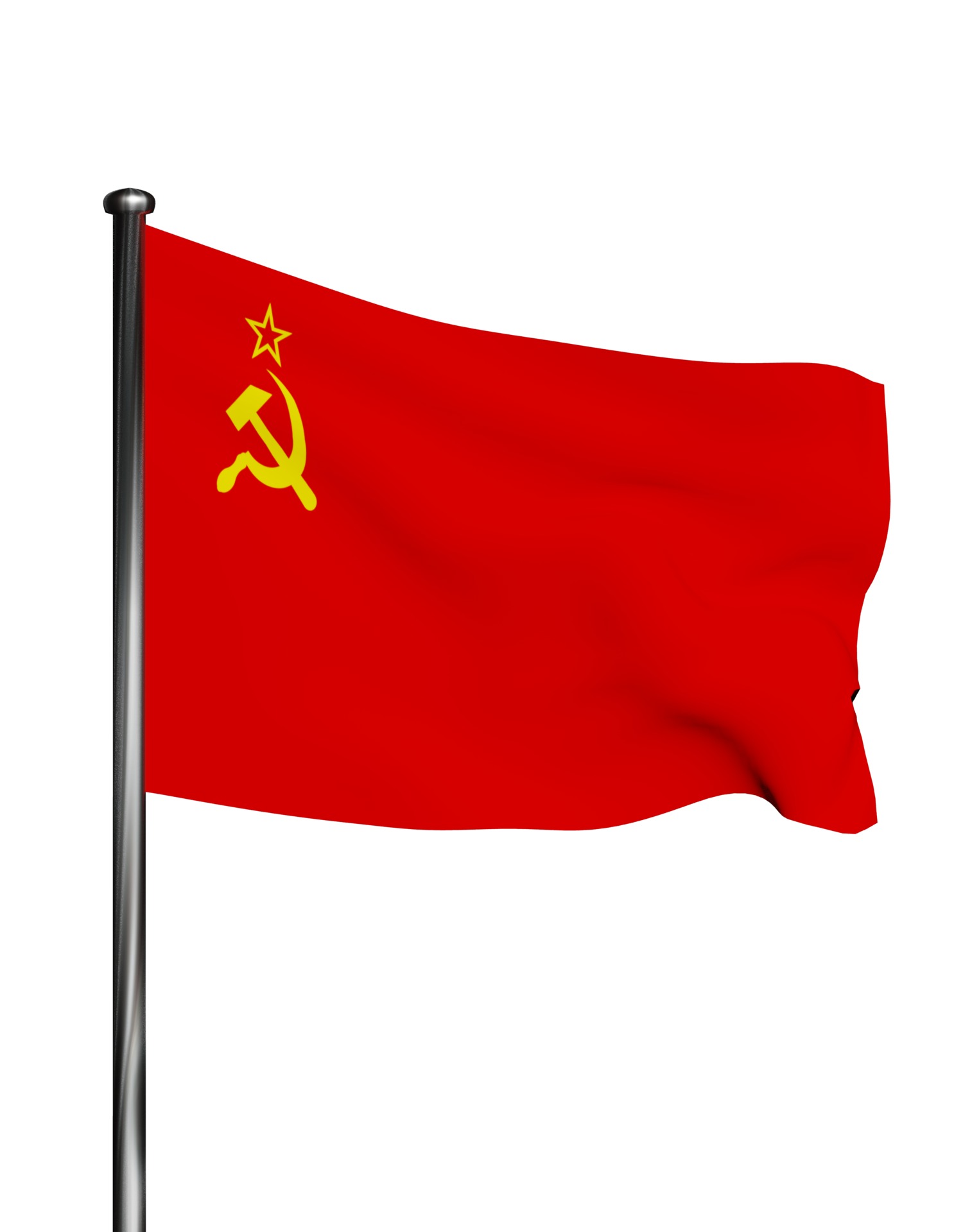 USSR flag The soviet Union 3D model_26