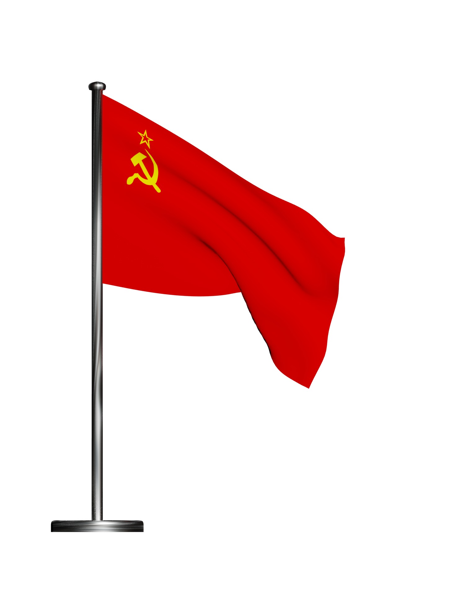 USSR flag The soviet Union 3D model_21