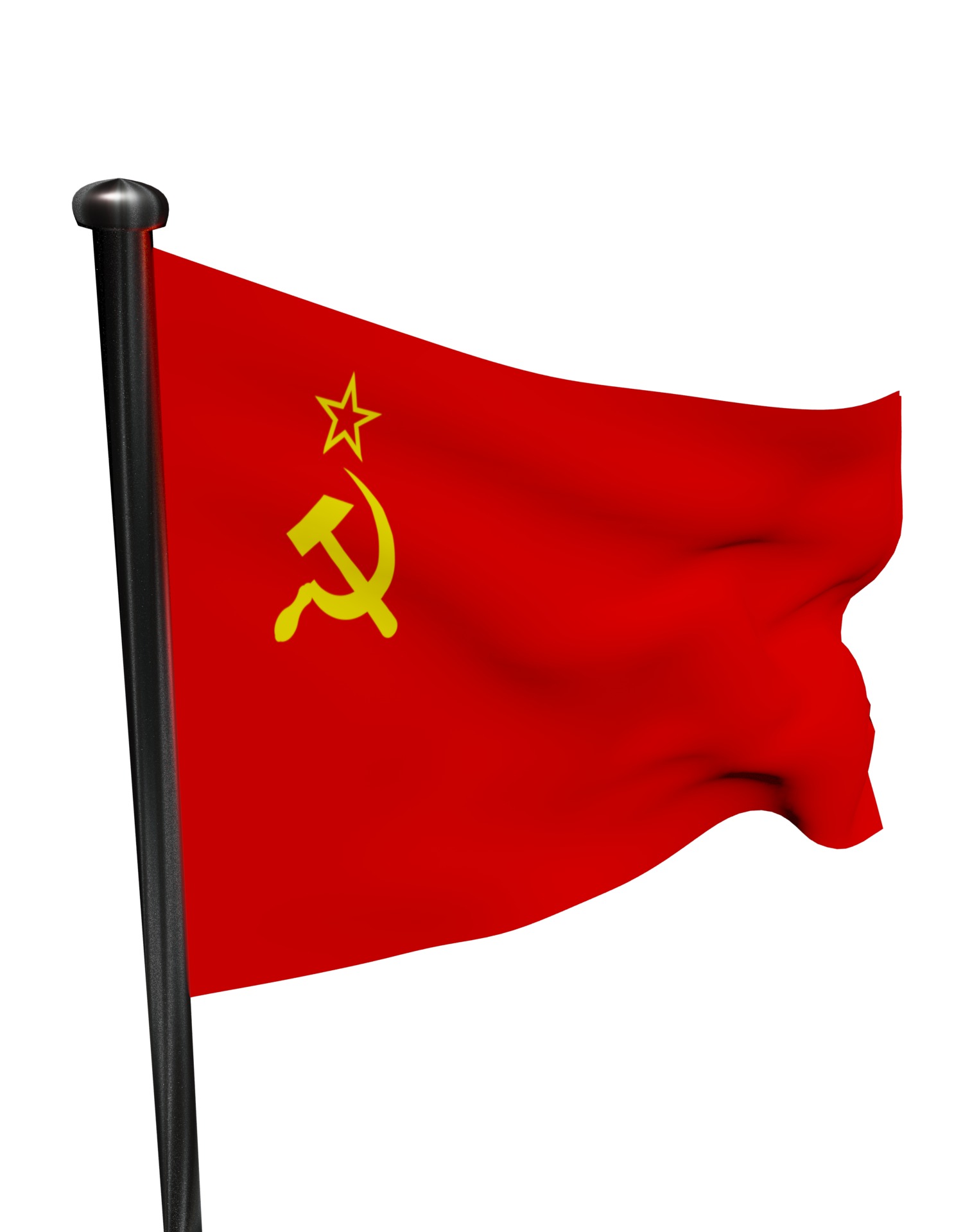 USSR flag The soviet Union 3D model_27